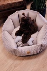 Always Dog Bed Magic Grey Round