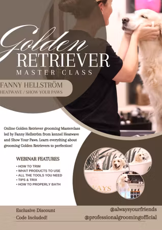GOLDEN RETRIEVER WEBINAR - FANNY HELLSTRÖM - SHOW YOUR PAWS