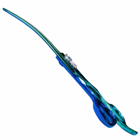 KENCHII - PEACOOCK Curved Scissors 7"