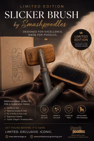 SMASH POODLE Show Coat Slicker Brush Limited Edition
