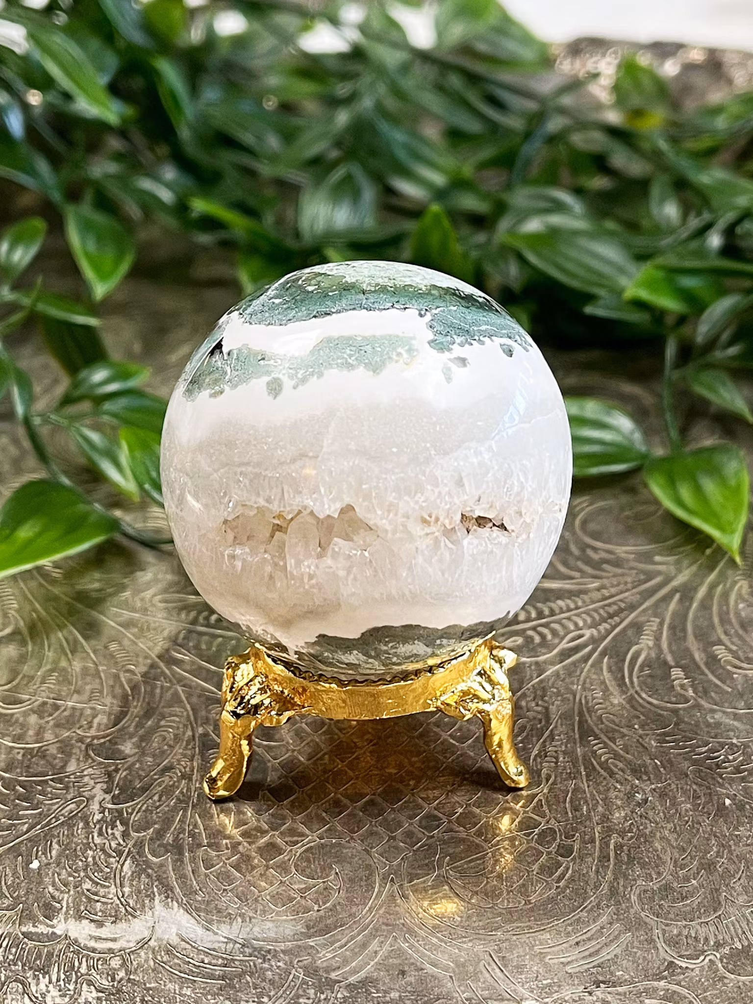 Grön Sardonyx klot E