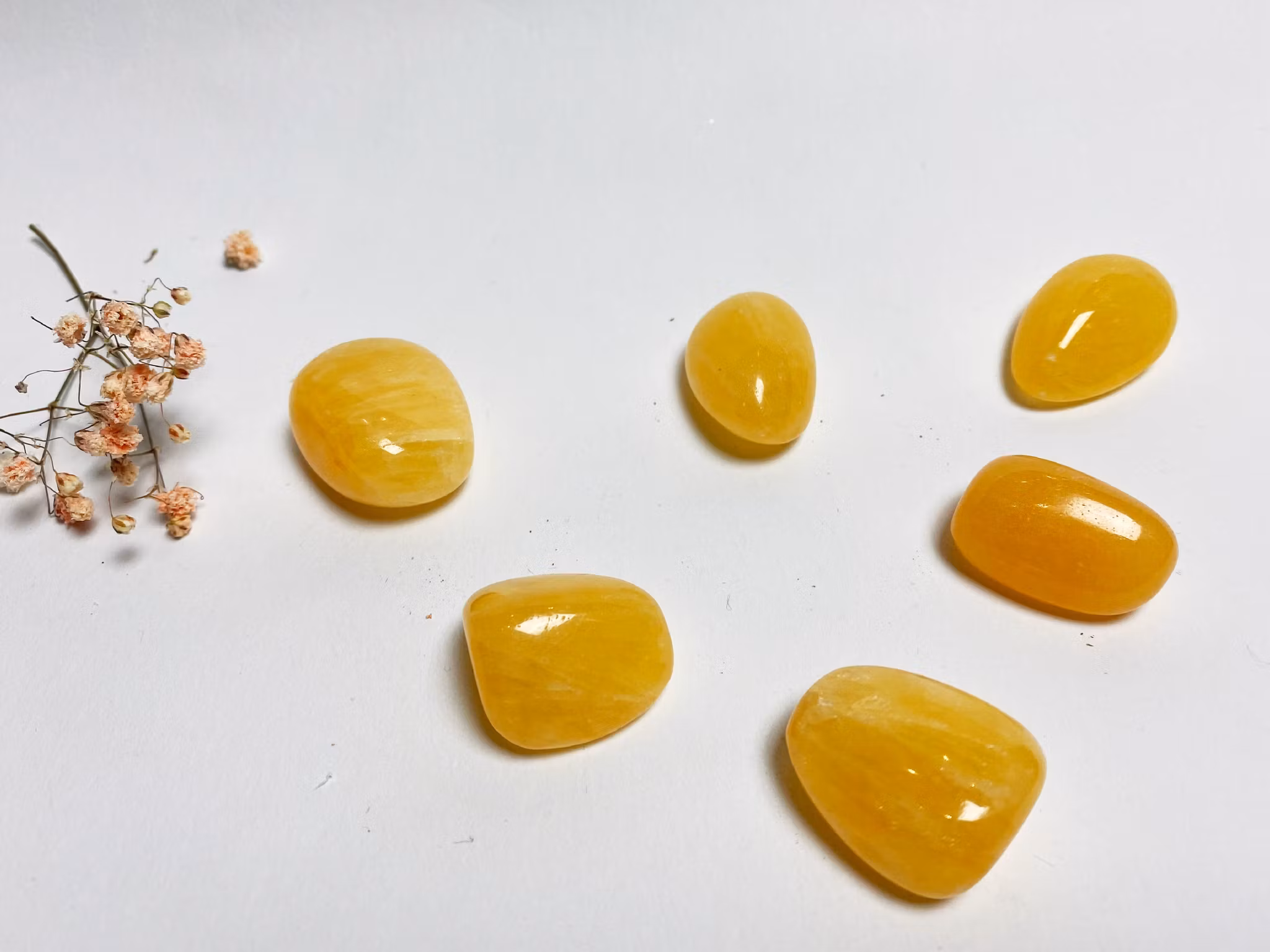 Kalcit, gul trumlade