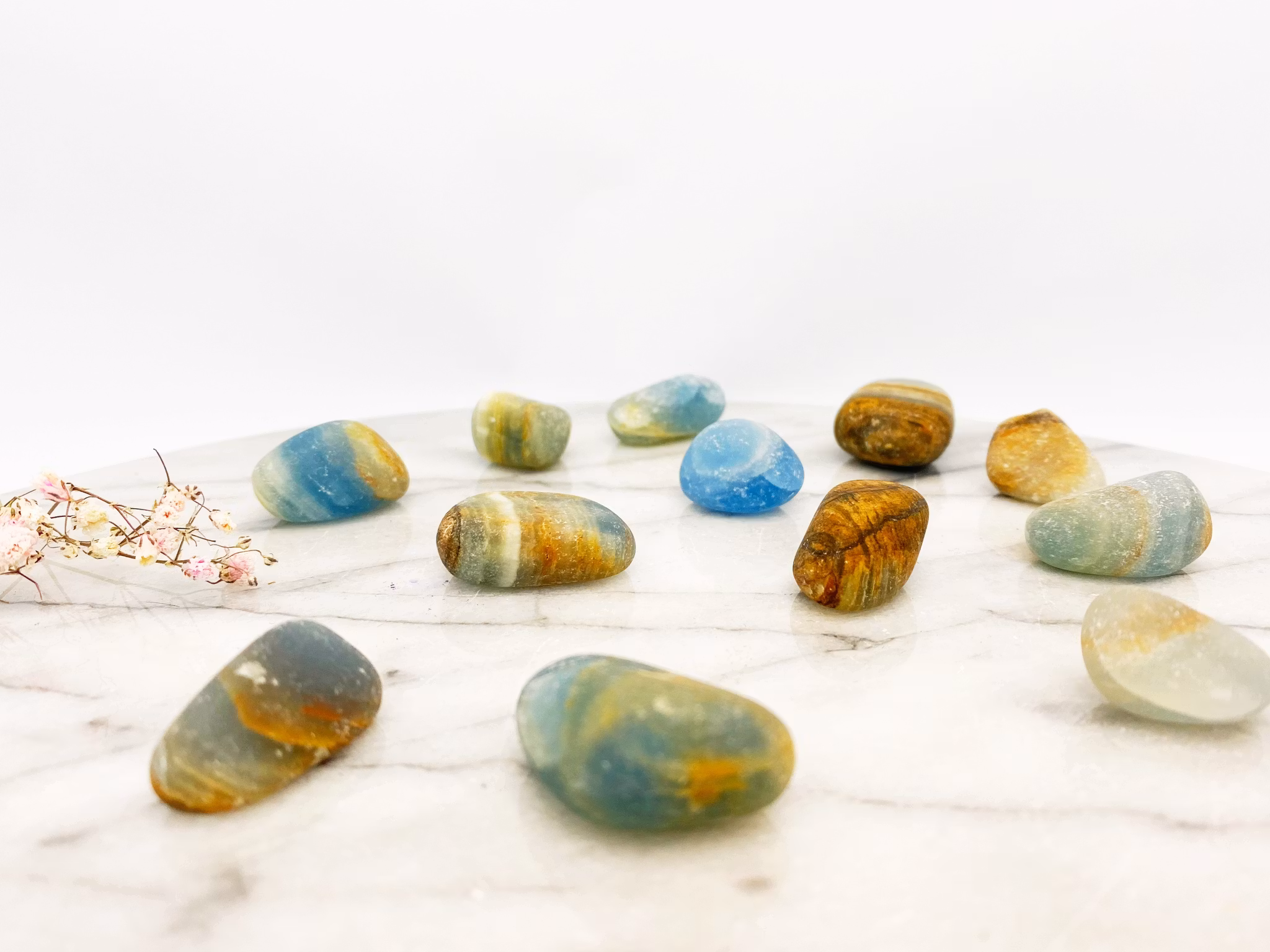 Aragonit, Blå Trumlade