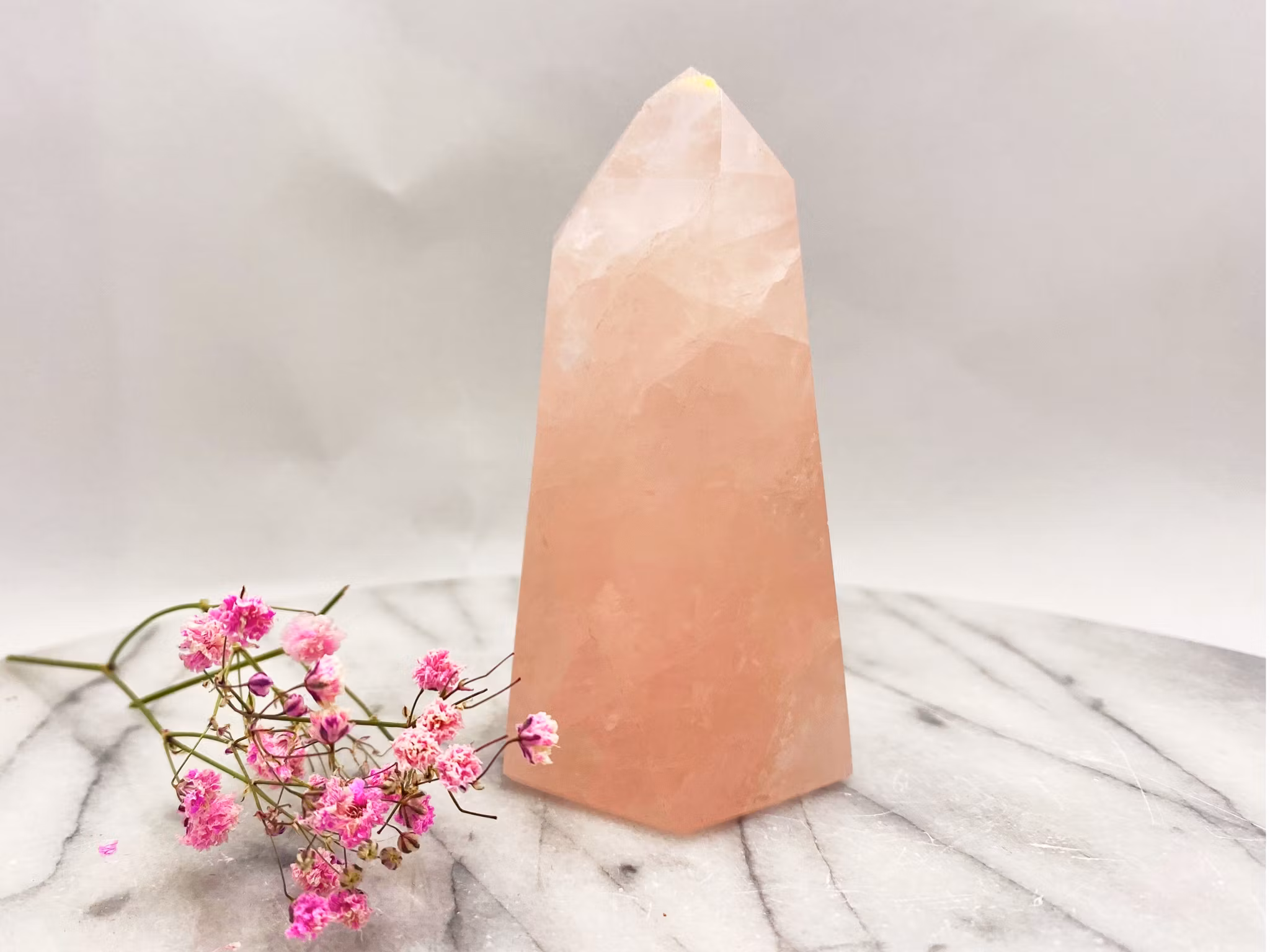 Rosenkvarts spets/torn #2