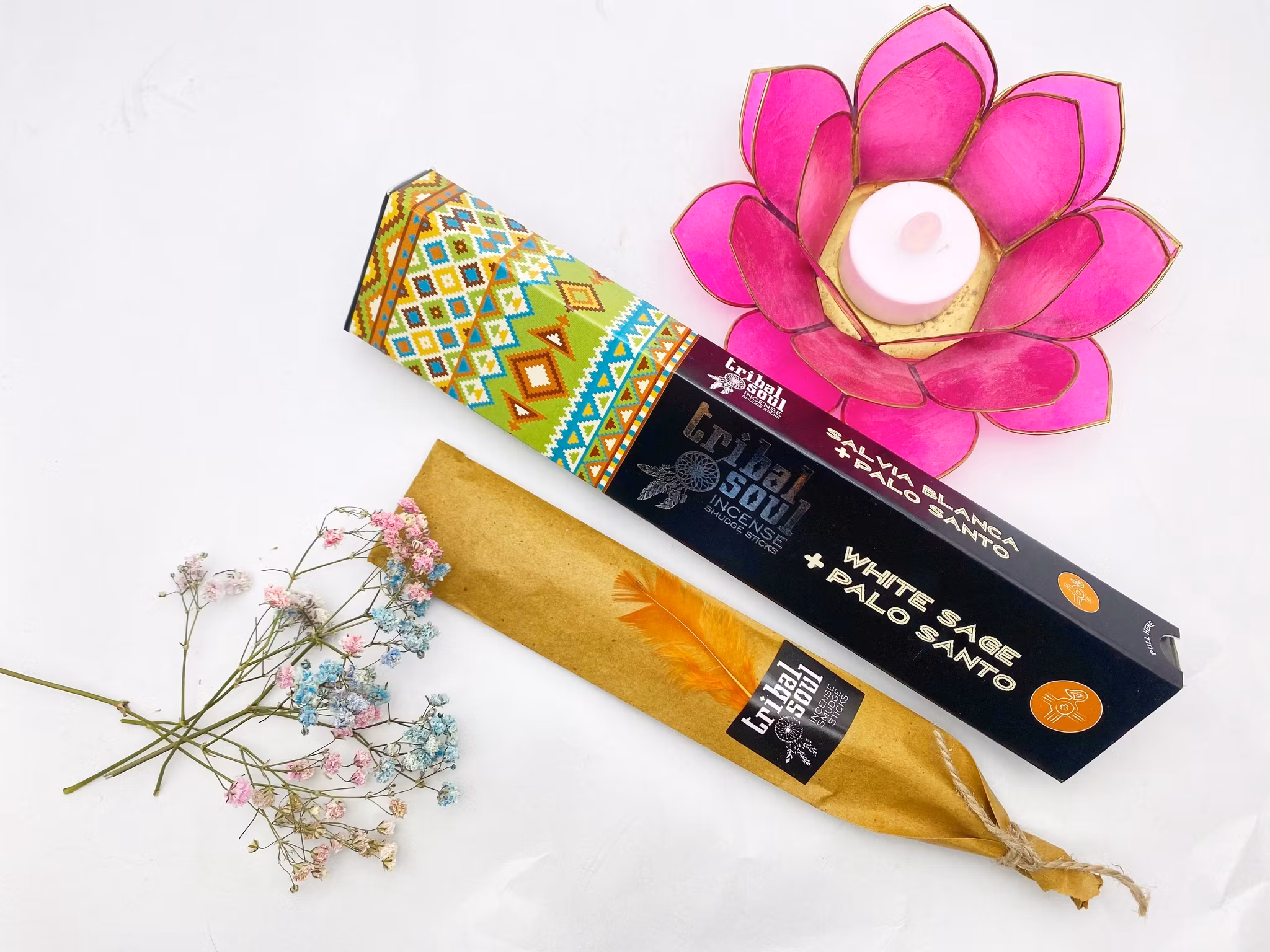 Rökelse, PINNAR Tribal Soul White Sage & Palo Santo