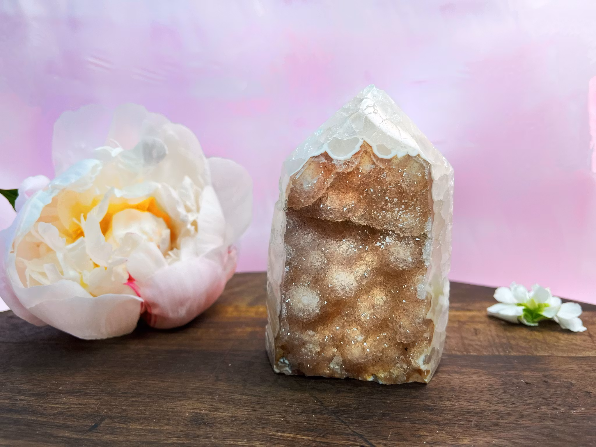 Agat, Polerad Spets med Druze #2