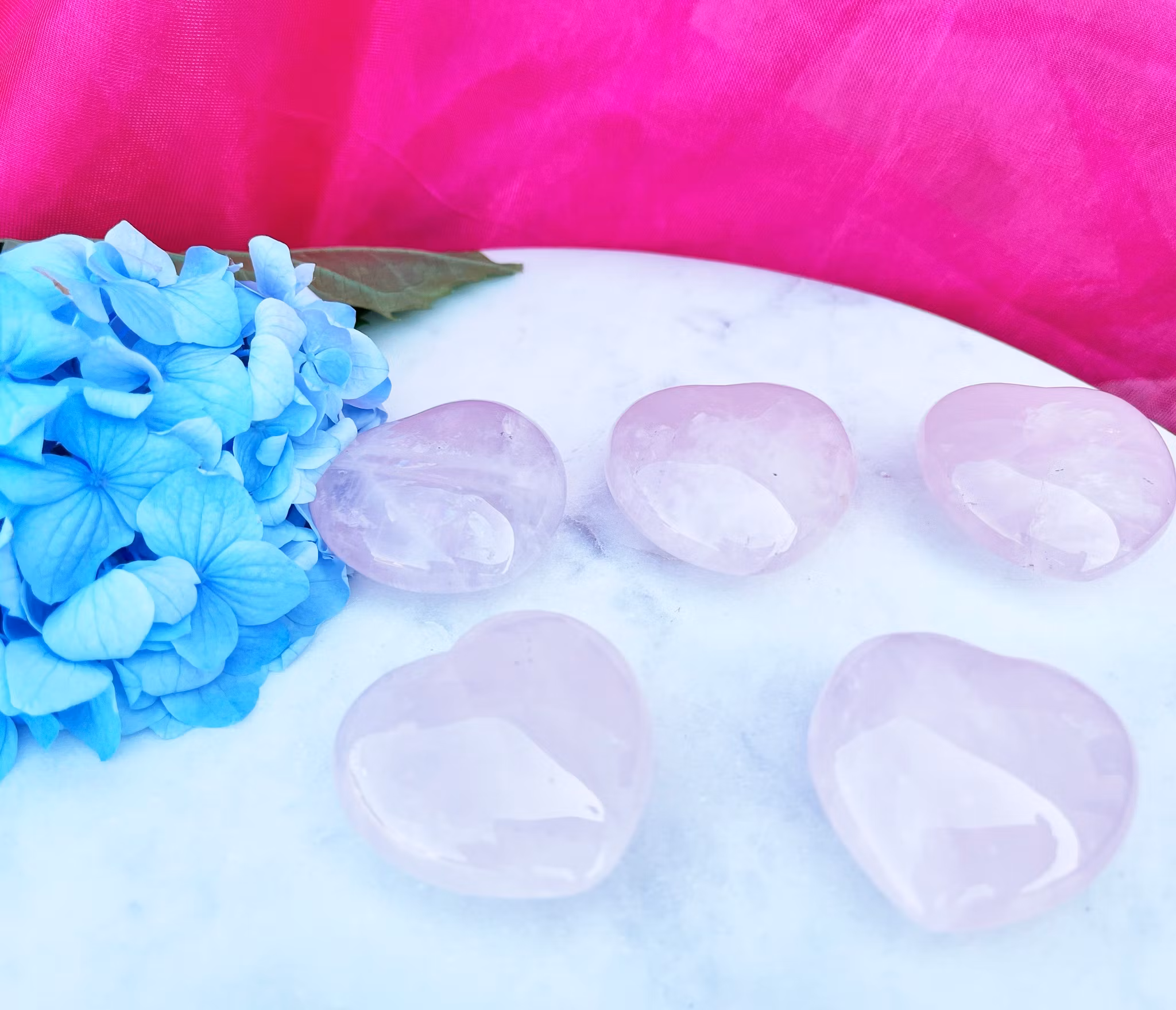 Rosenkvarts  , Hjärtan