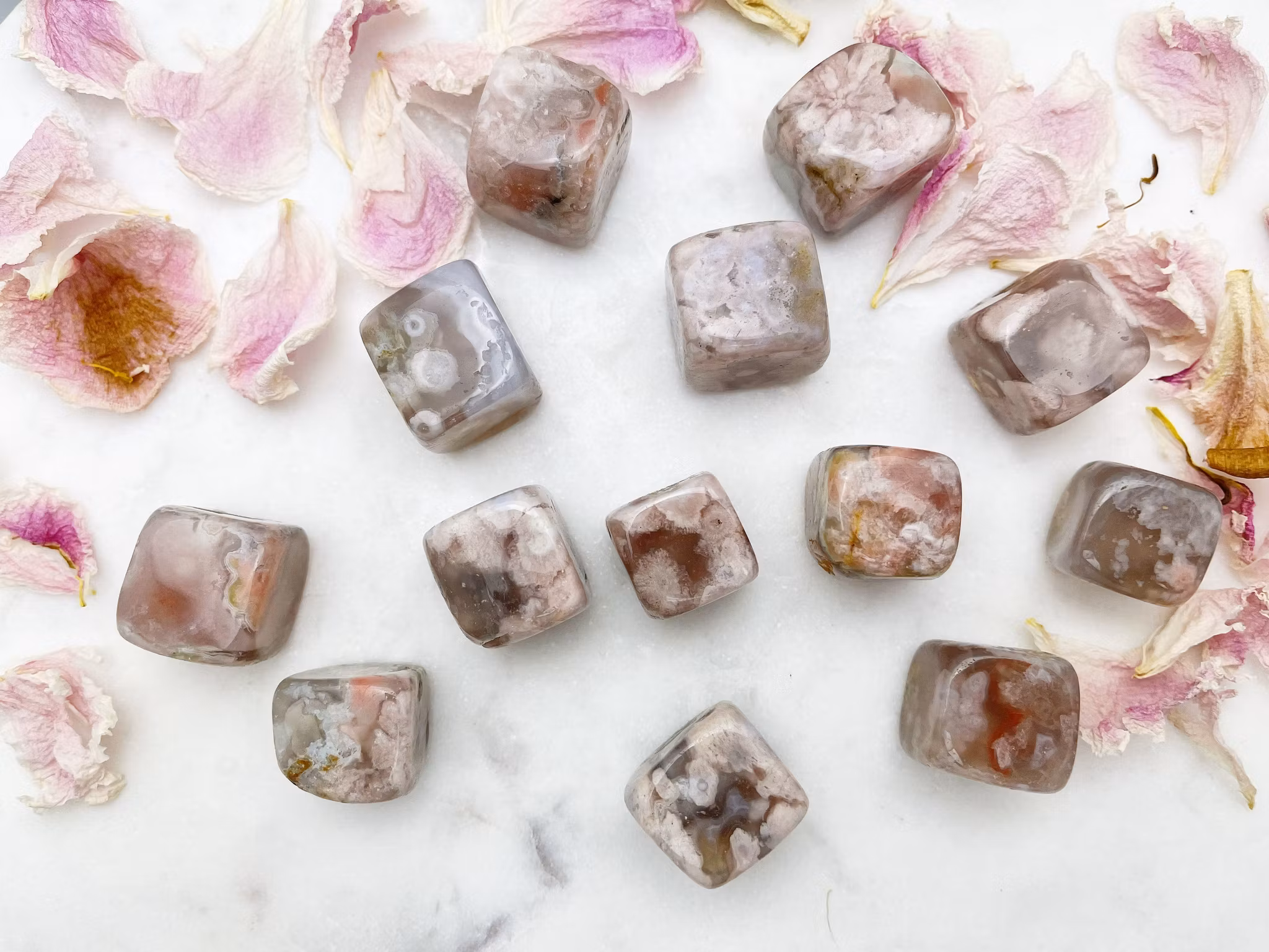 Blomster agat (kuber)