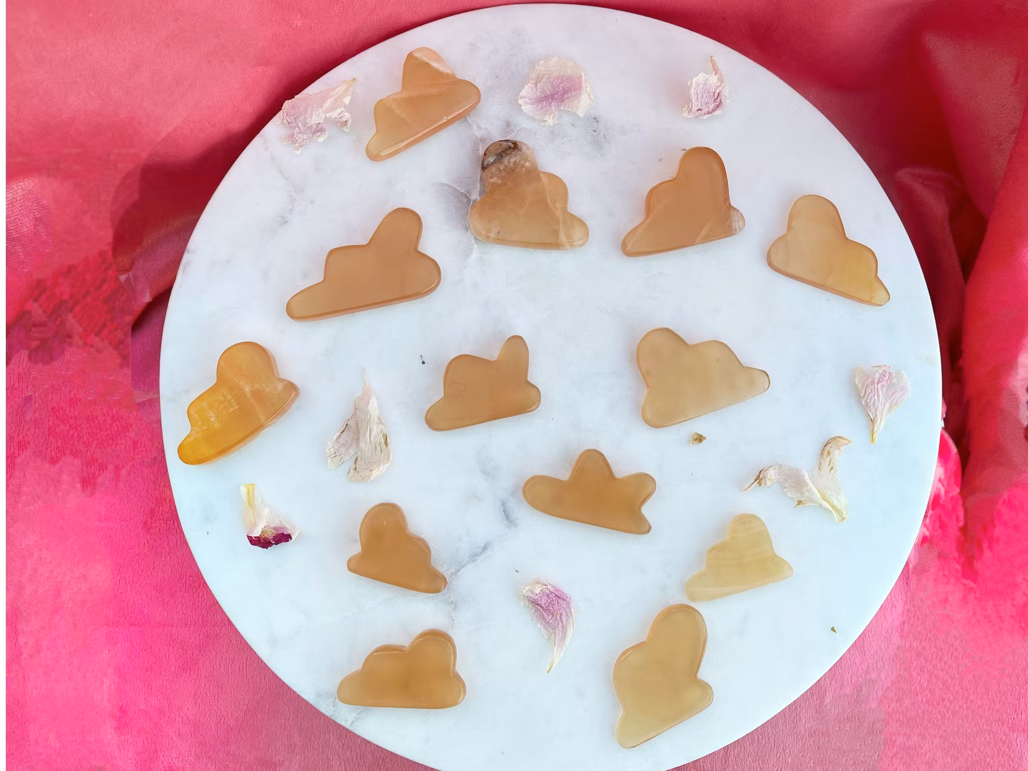 Honungs kalcit moln mini