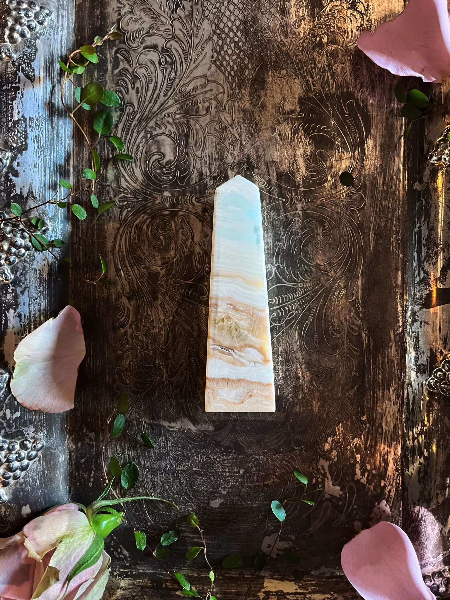 Aragonit karibisk blå torn #4