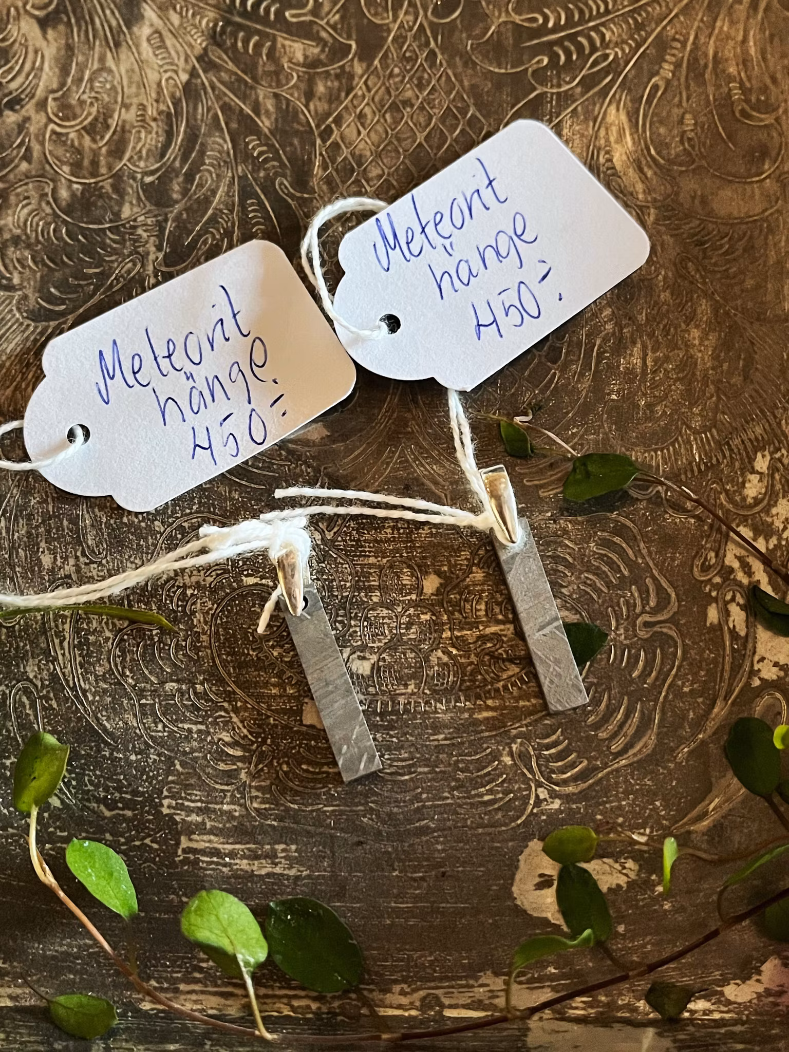 Meteorit, Äkta hänge i sterling silver