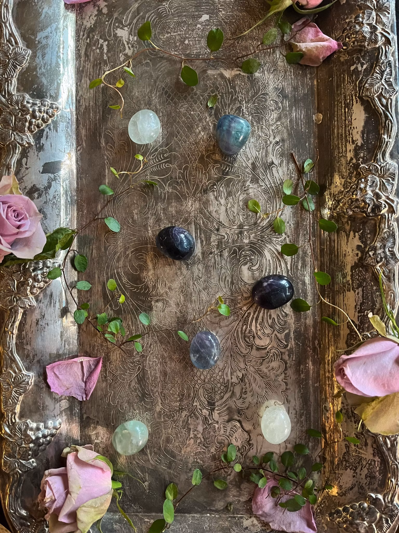 Fluorit, multi cuddle stones