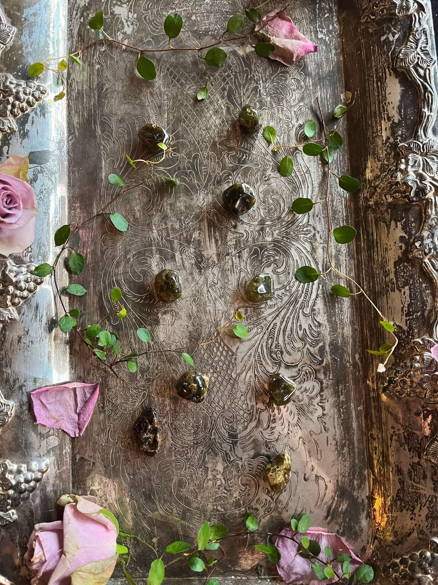 Granat, Grön trumlad