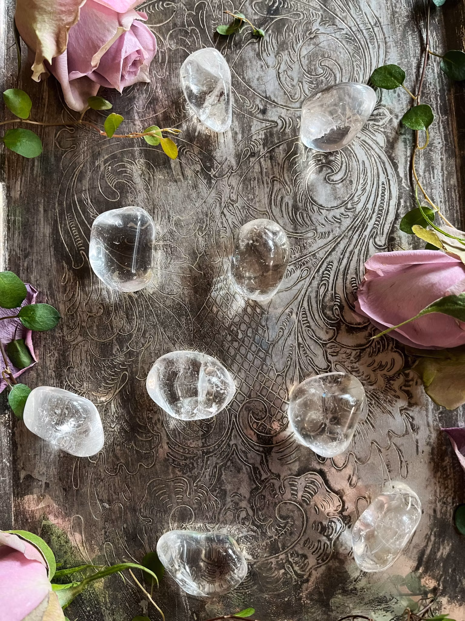 Bergskristall  (trumlad) AA+