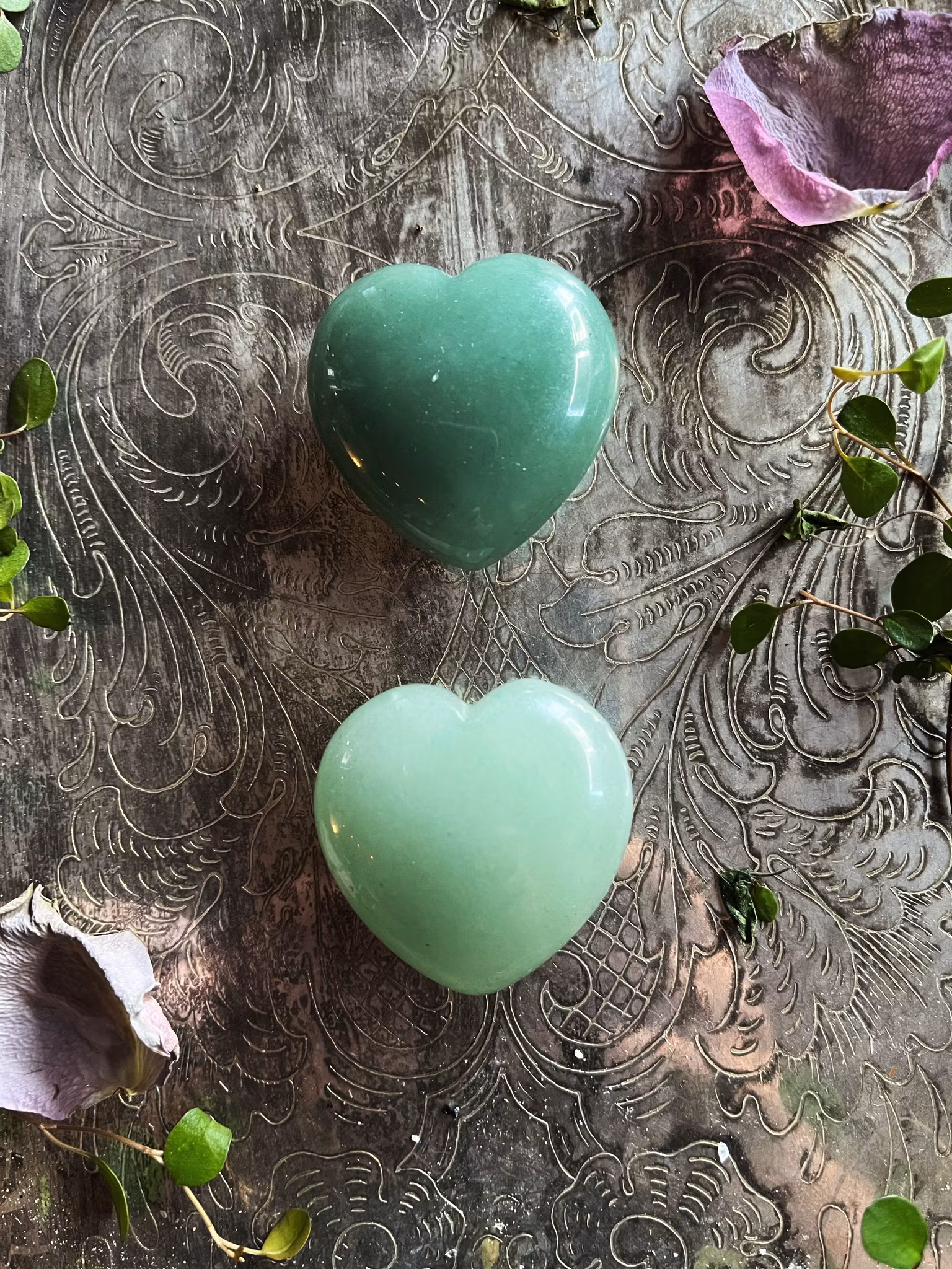 Grön Aventurin , Hjärtan