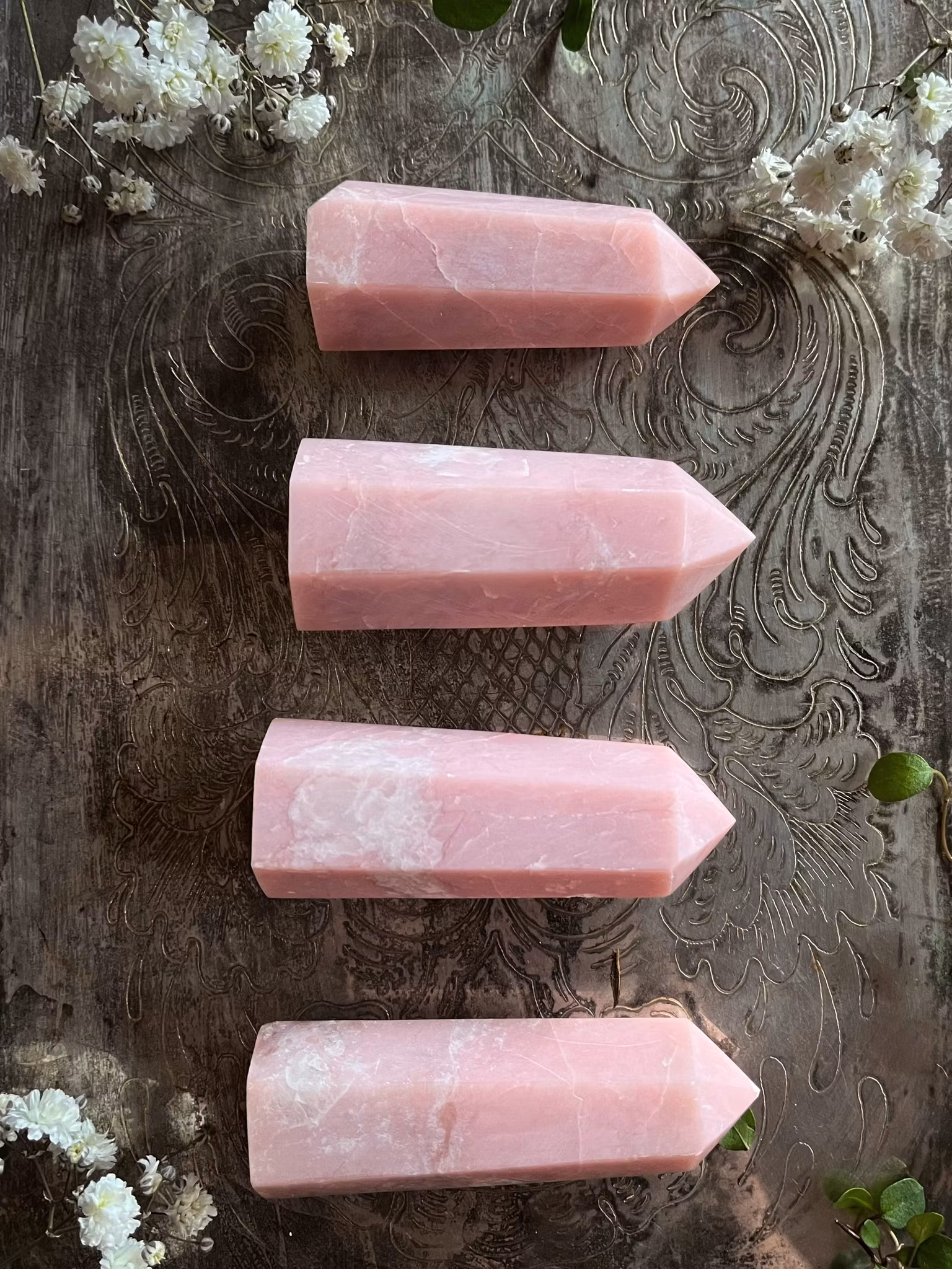 Rosa opal spets liten