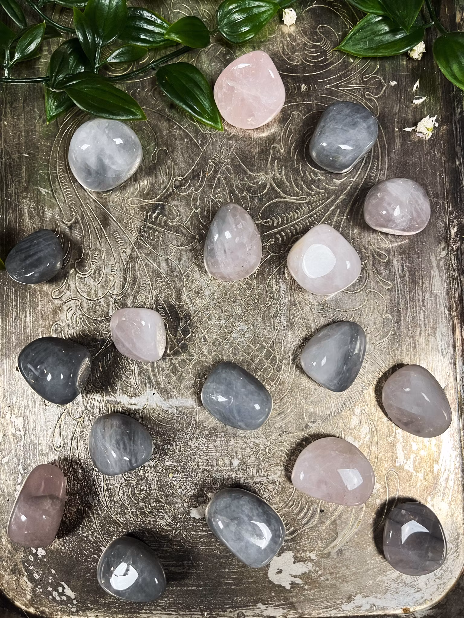 Rosenkvarts, Blå Cuddle stones