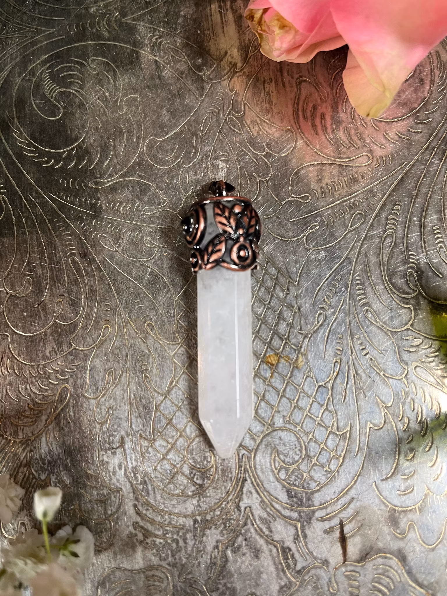 Bergkristall, Hänge med Koppar