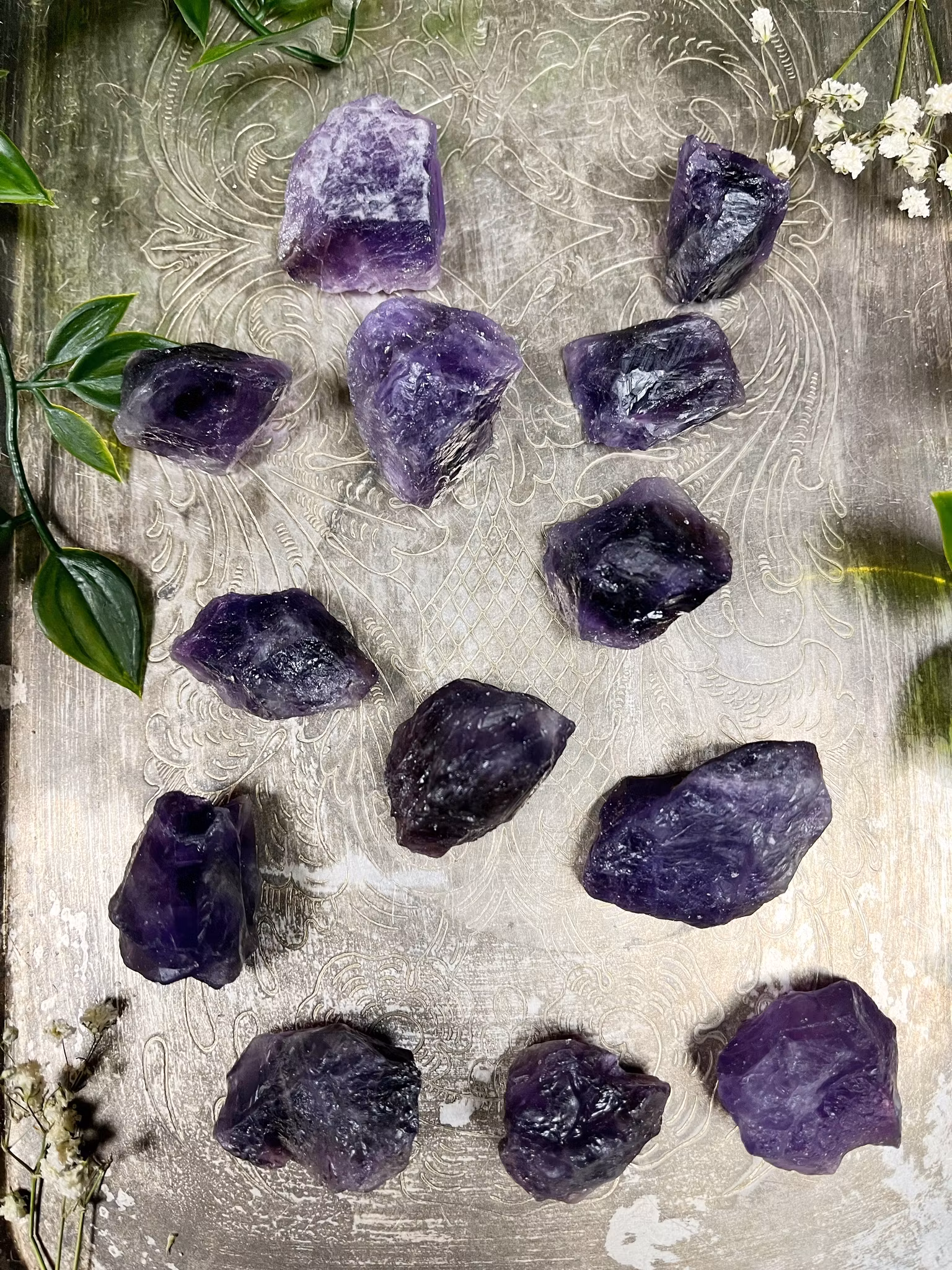 Ametist mörk rå (hög kvalitet )