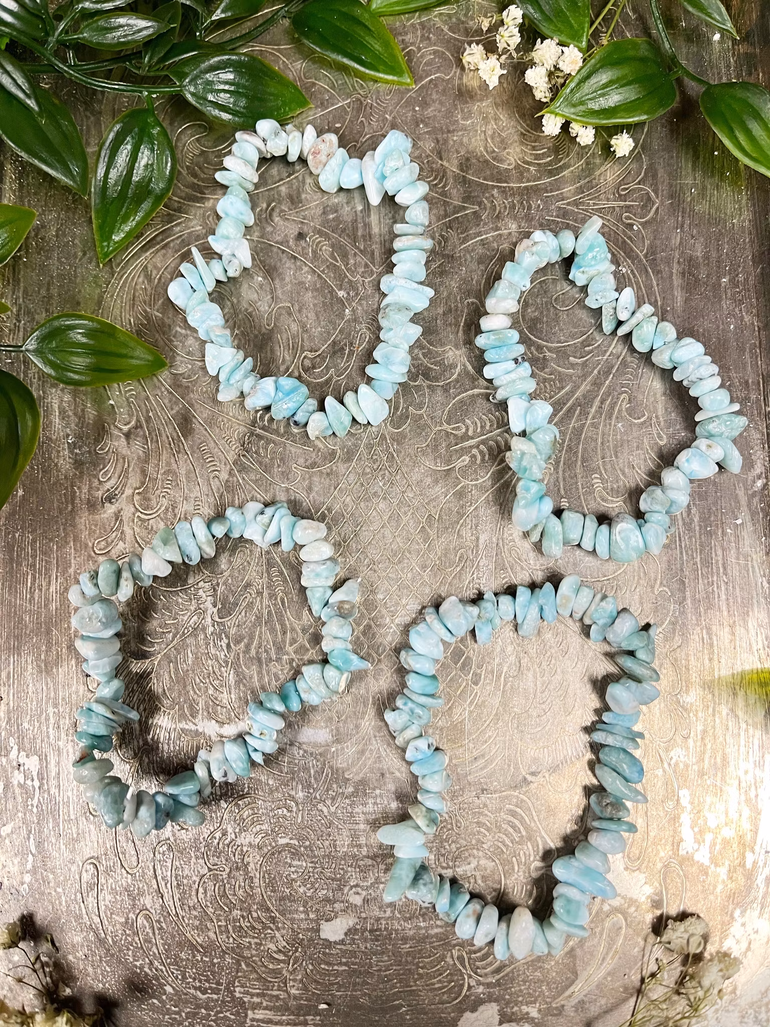 Amazonit  chips armband