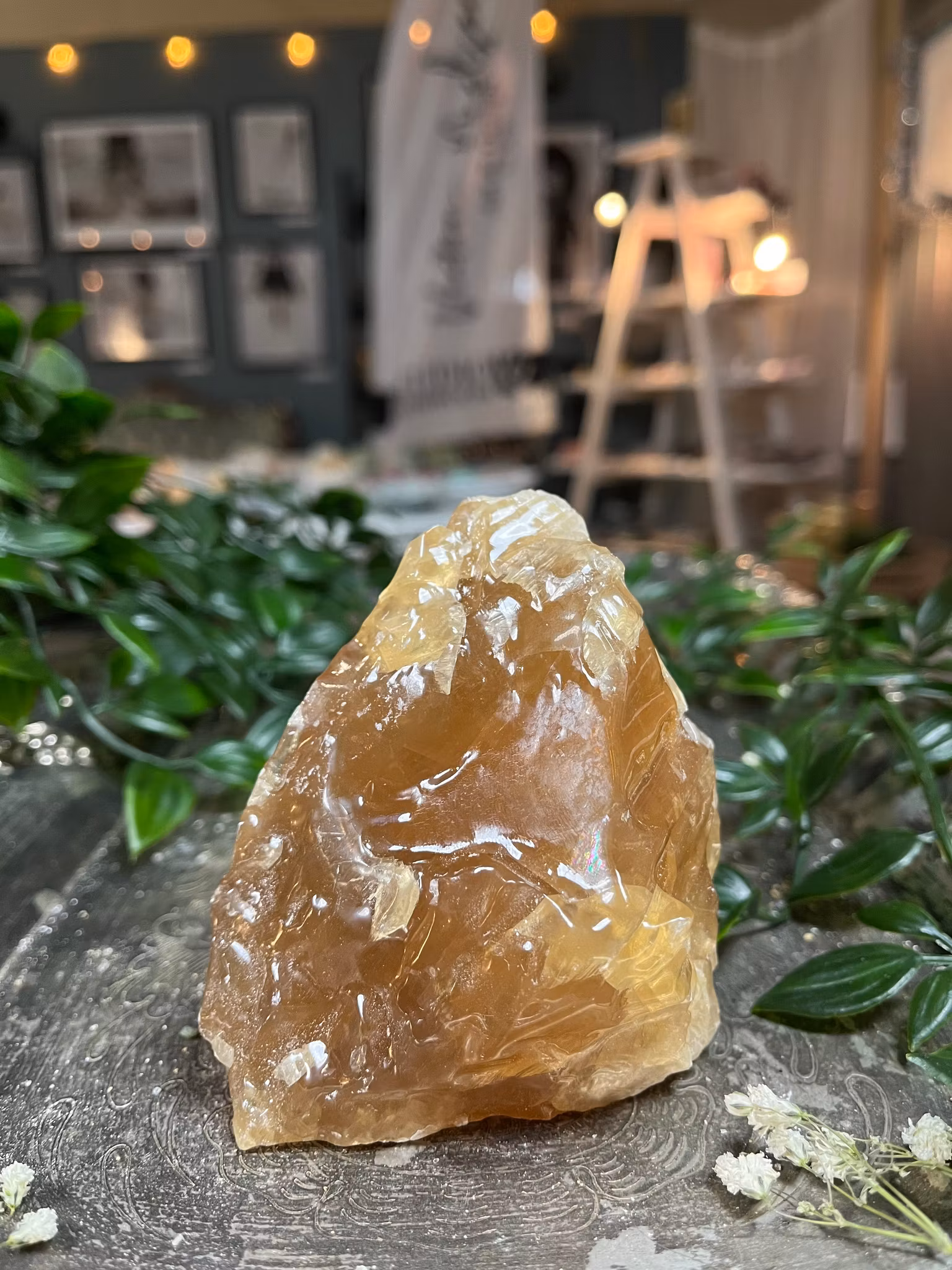 Kalcit, honung fri form #1