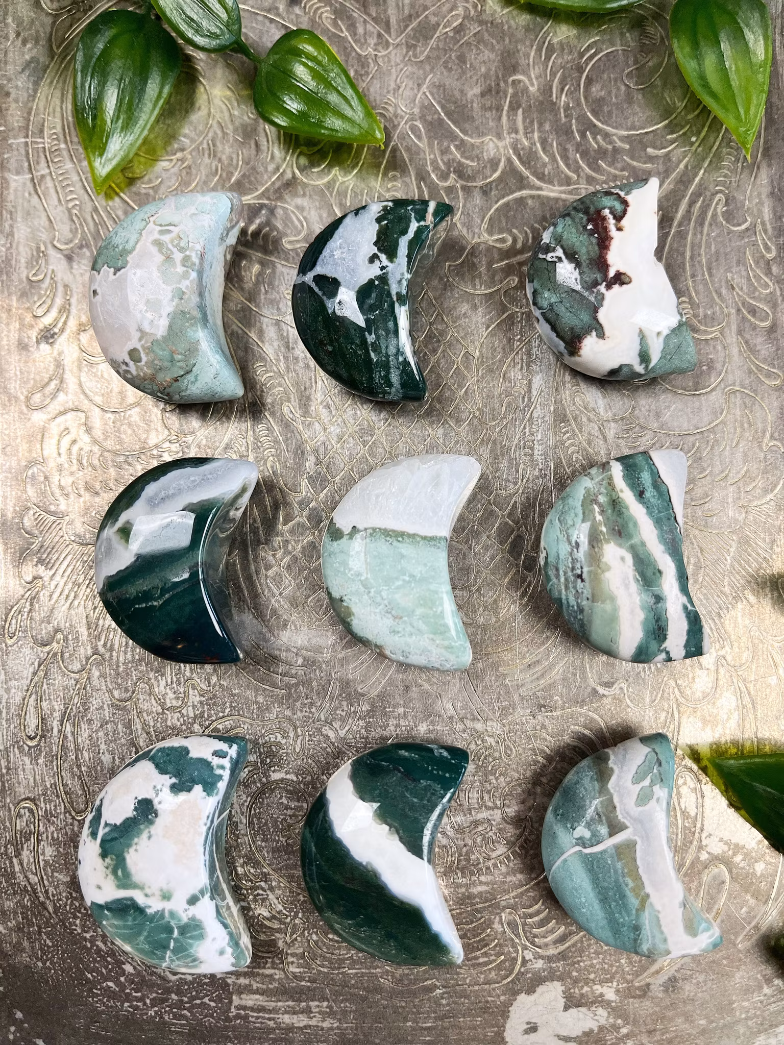 Grön Sardonyx måne