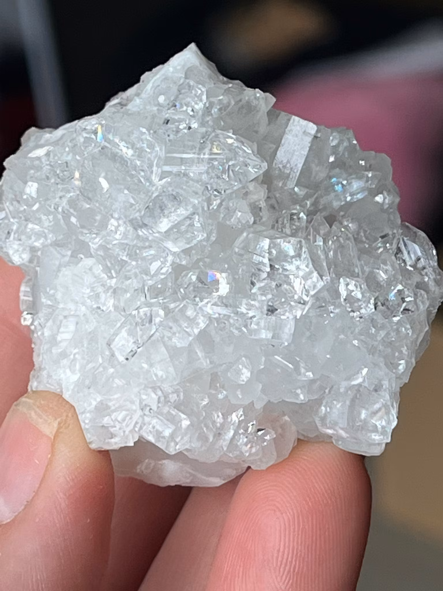 Apofyllit, mini kluster #A högsta kvalitet AAA