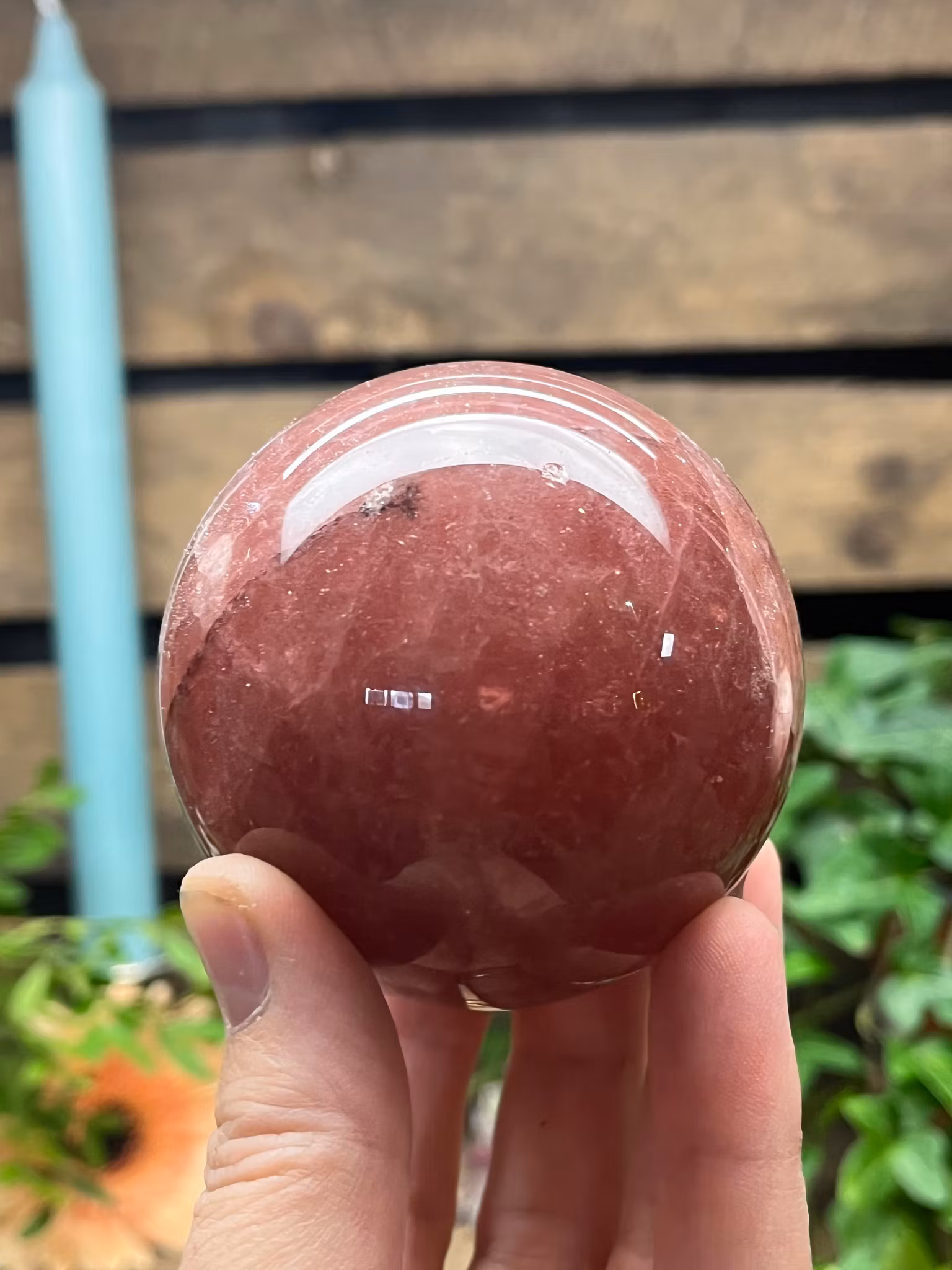 Jordgubbskvarts, klot