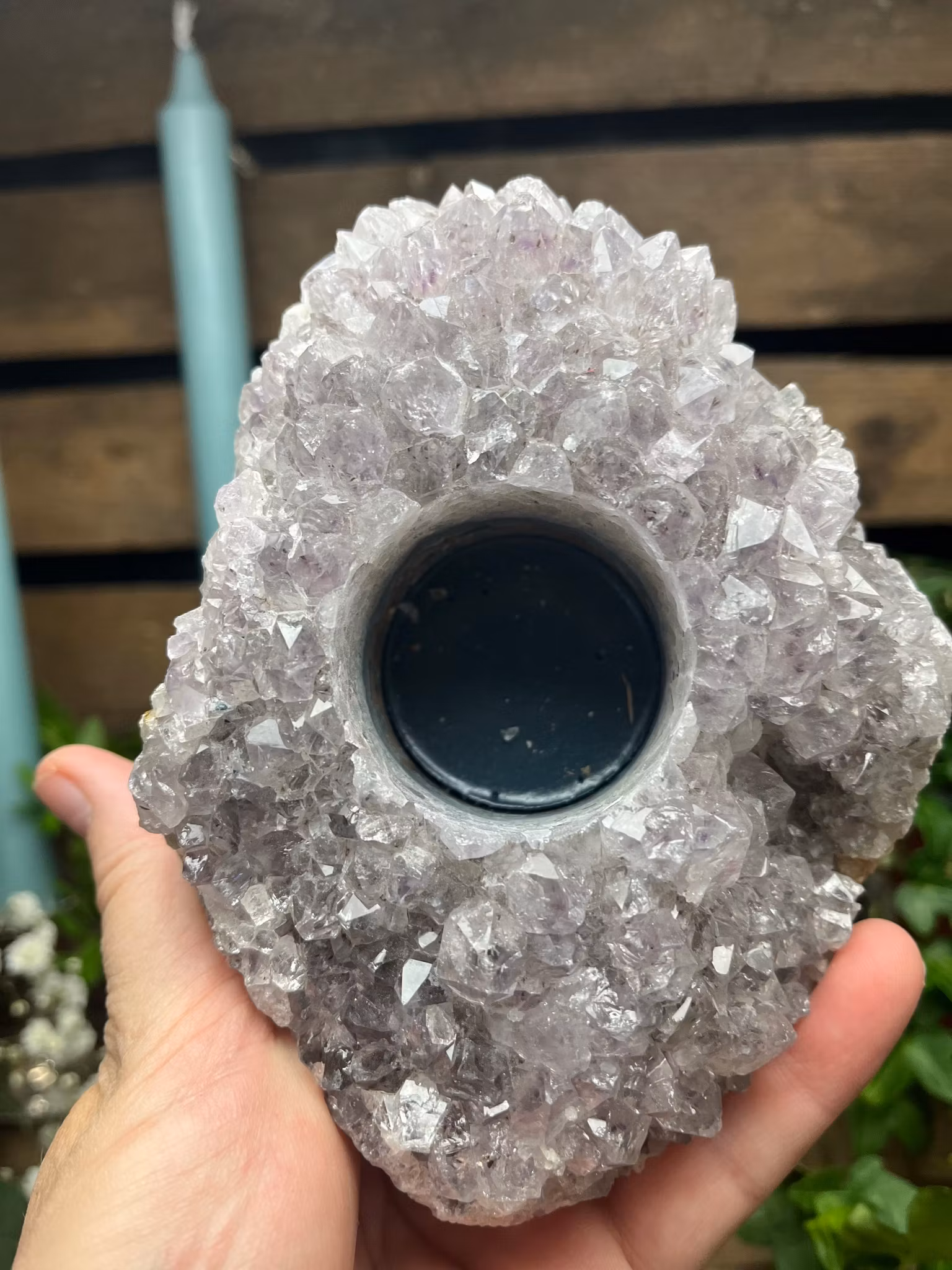 Ametist lykta kluster #A