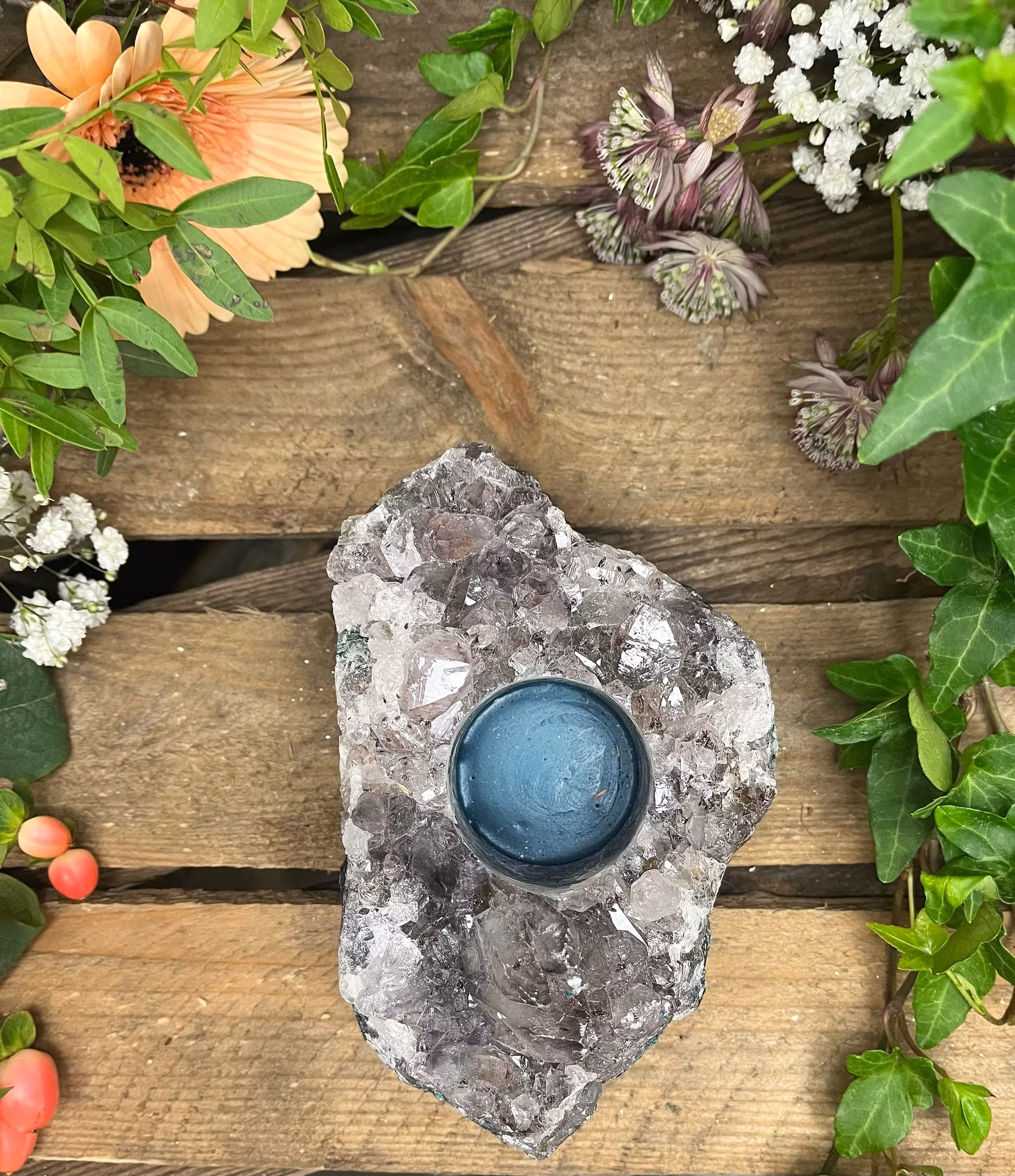 Ametist lykta kluster #B