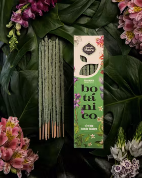 Botánico Grönt Te & Champablomma rökelsepinnar Sagrada Madre