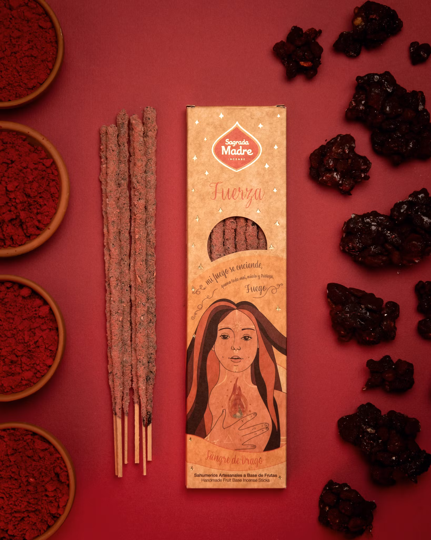 Element Eld Drakblod rökelsepinnar