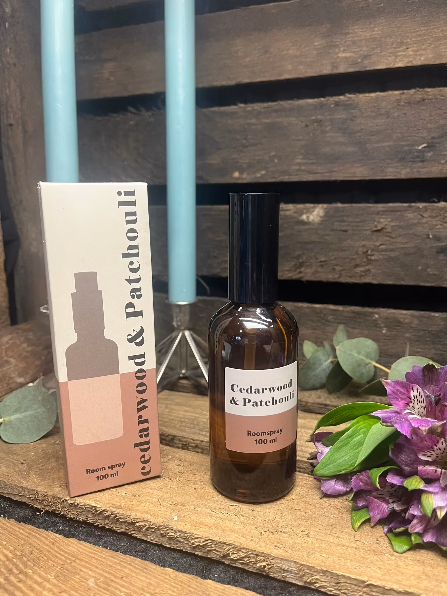 Rumsspray cedarwood & patchouli