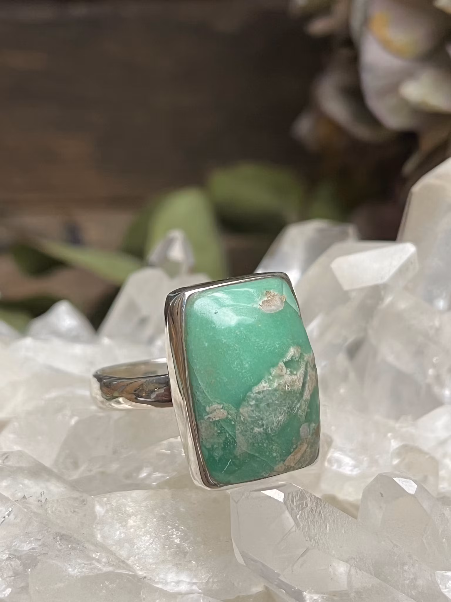 variscit  ring sterling silver ställbar