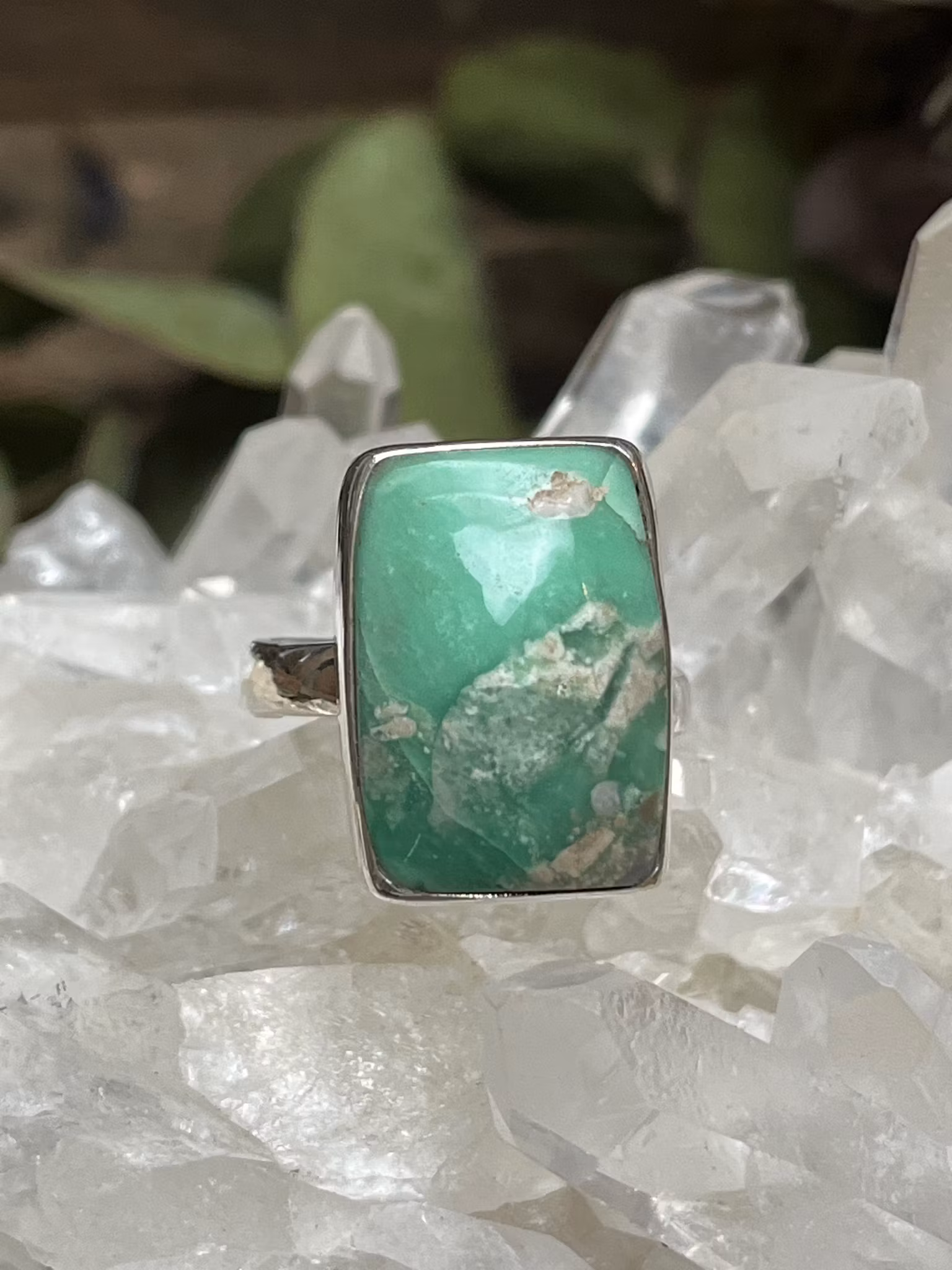 variscit  ring sterling silver ställbar