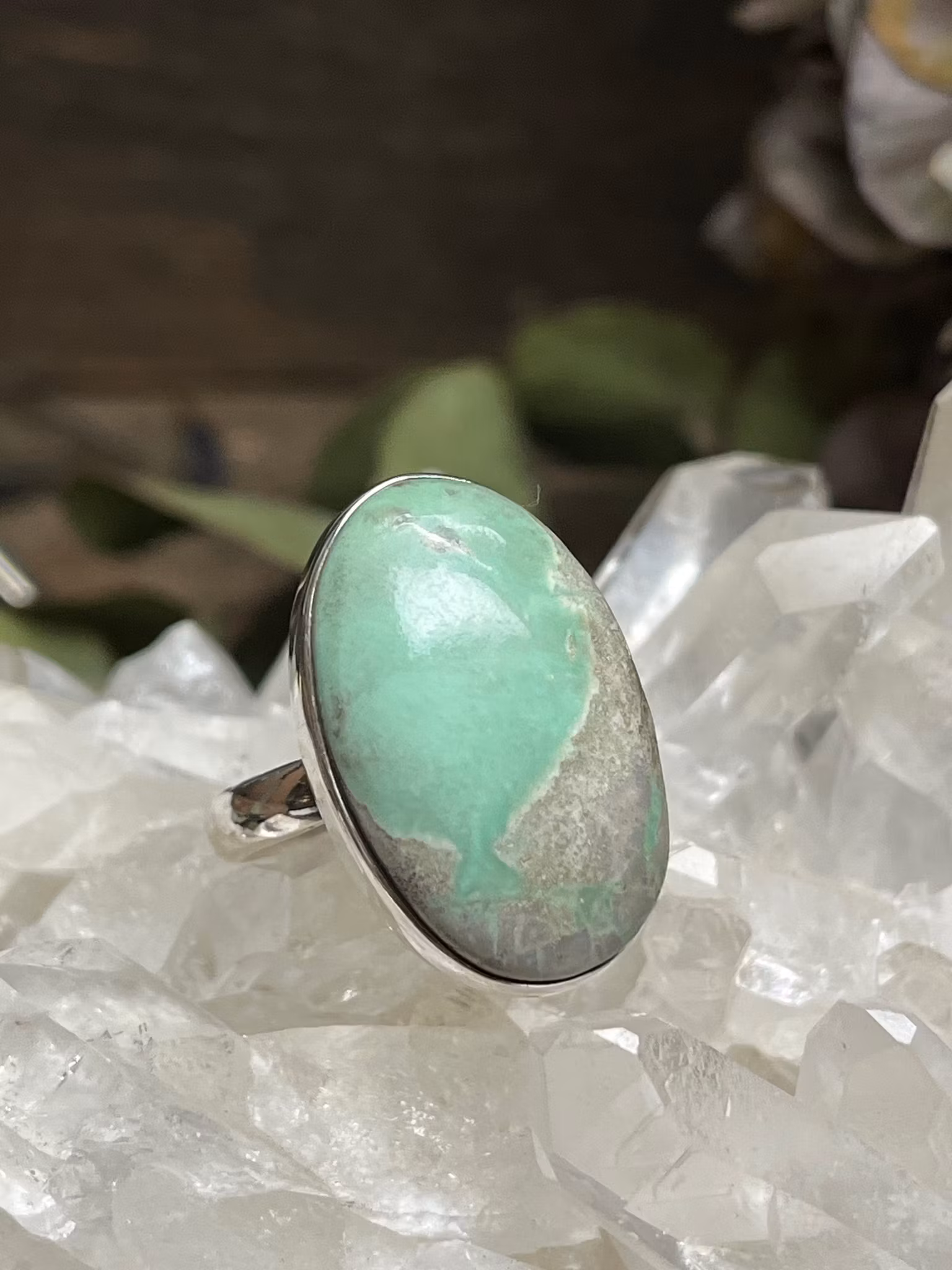 variscit  ring sterling silver ställbar