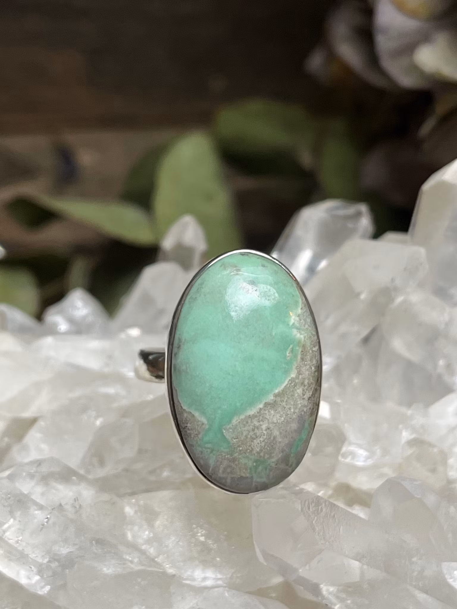 variscit  ring sterling silver ställbar