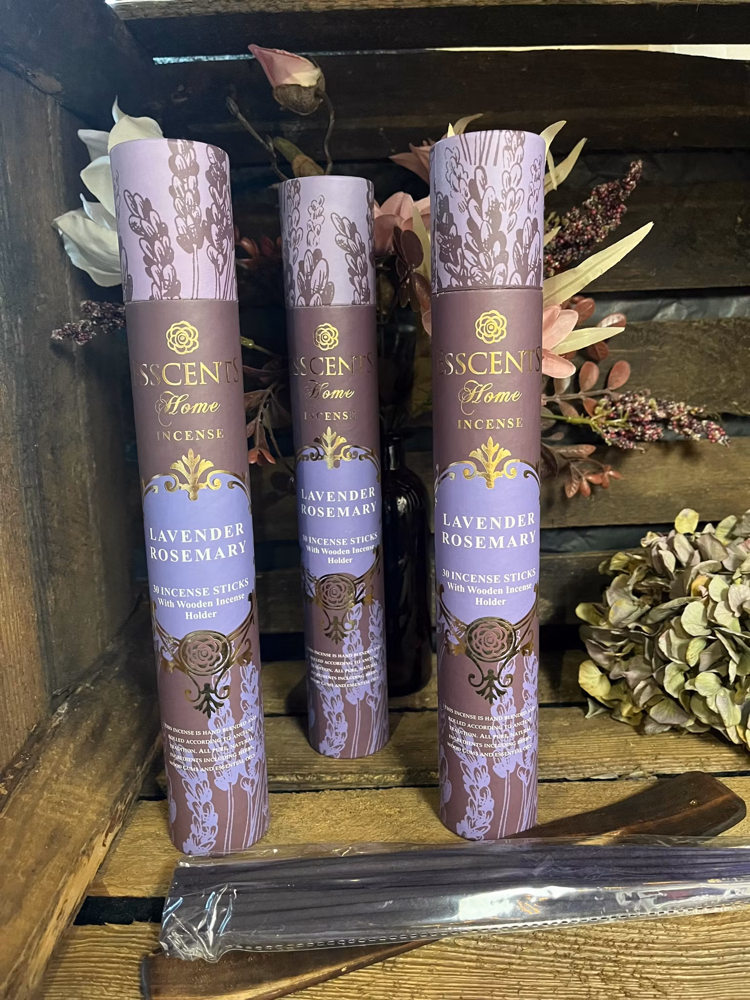 Rökelse lavendel och rosmarin