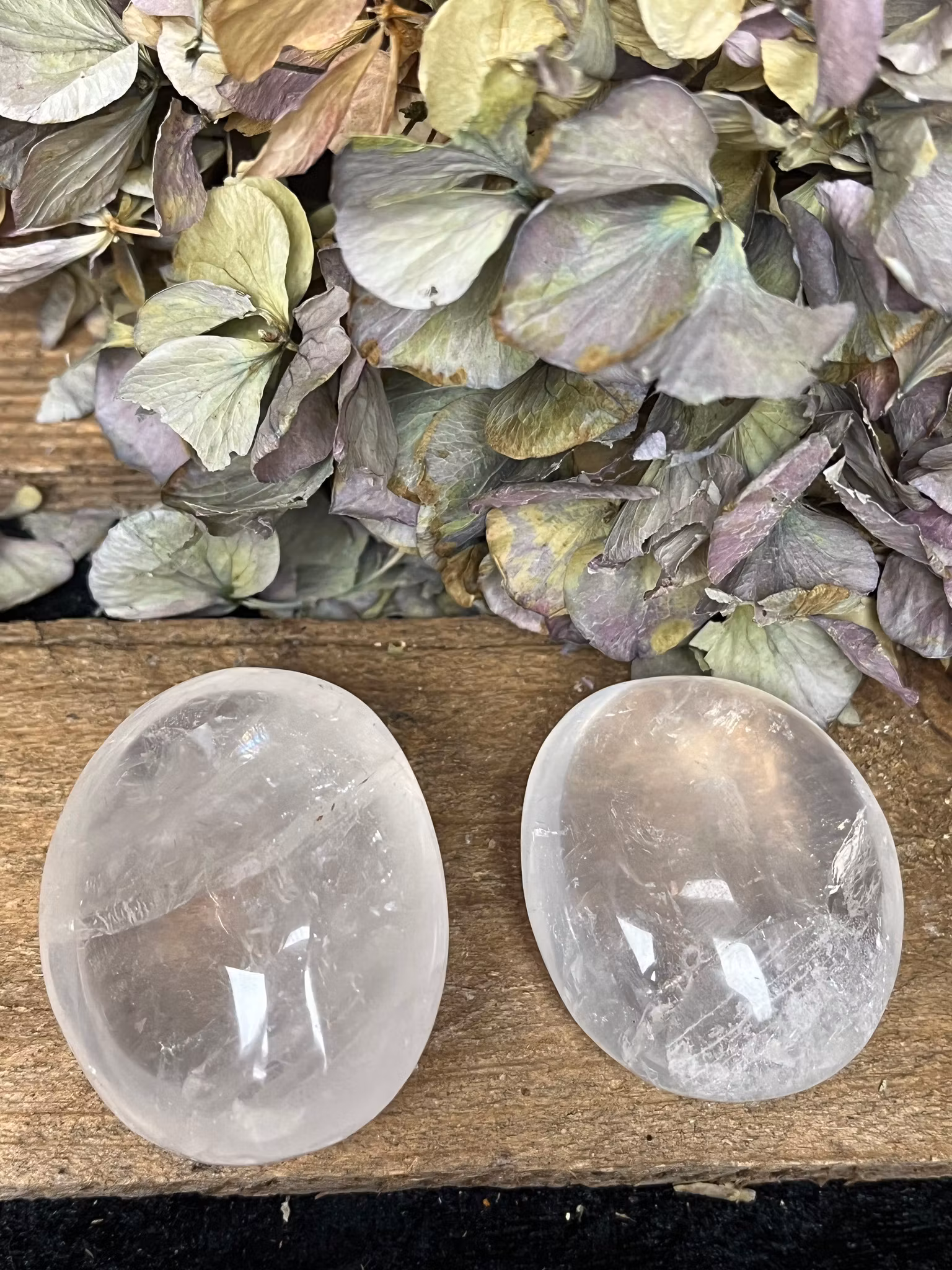 Bergskristall  palmstone liten