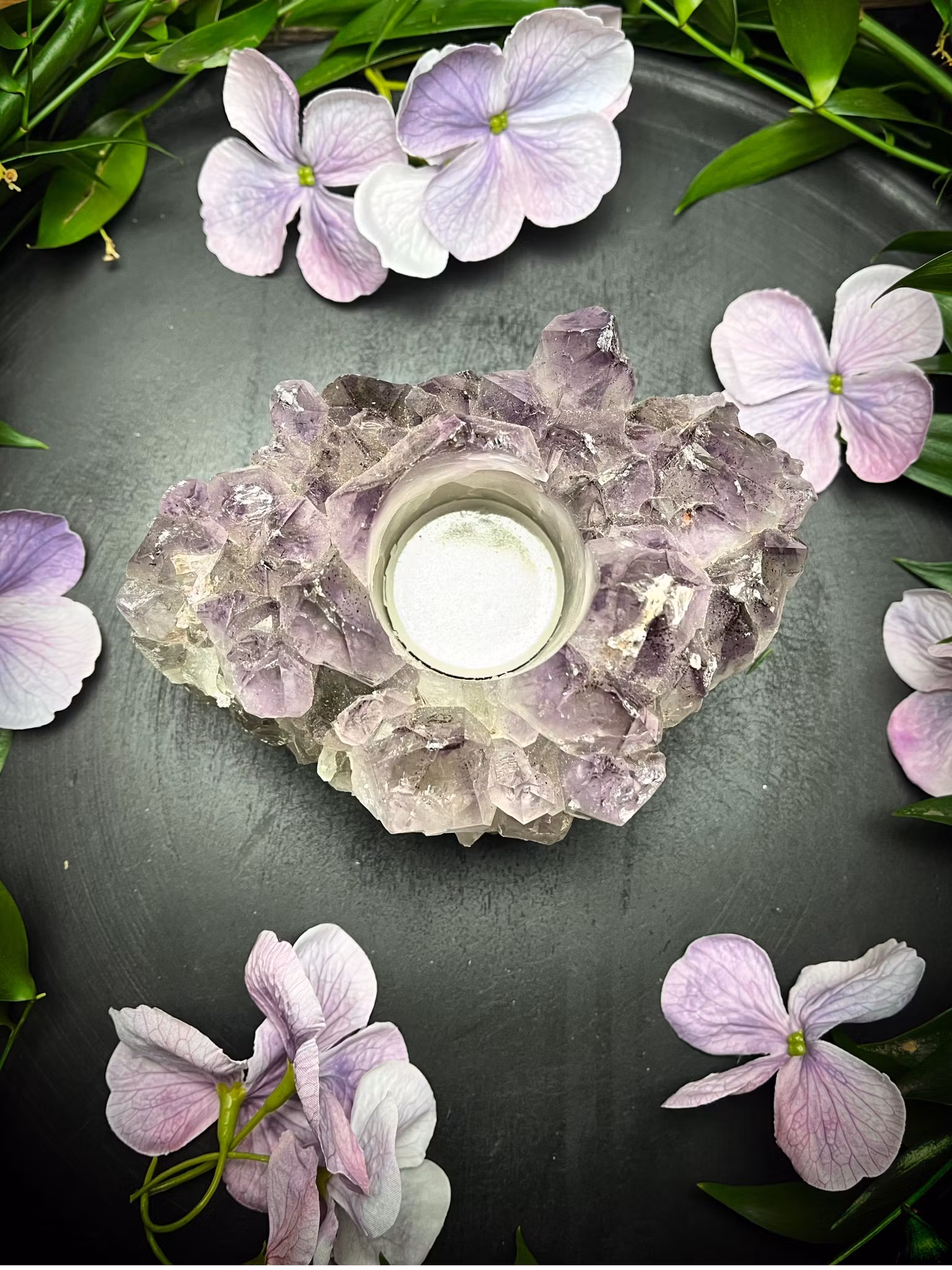 Ametist lykta kluster #G