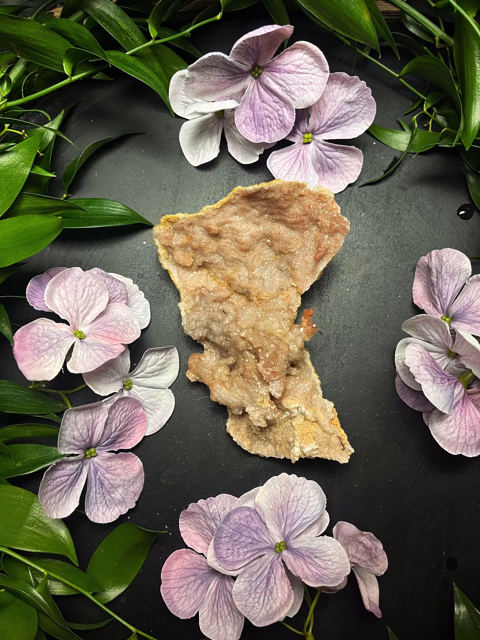 Ametist med hematoid kluster #8