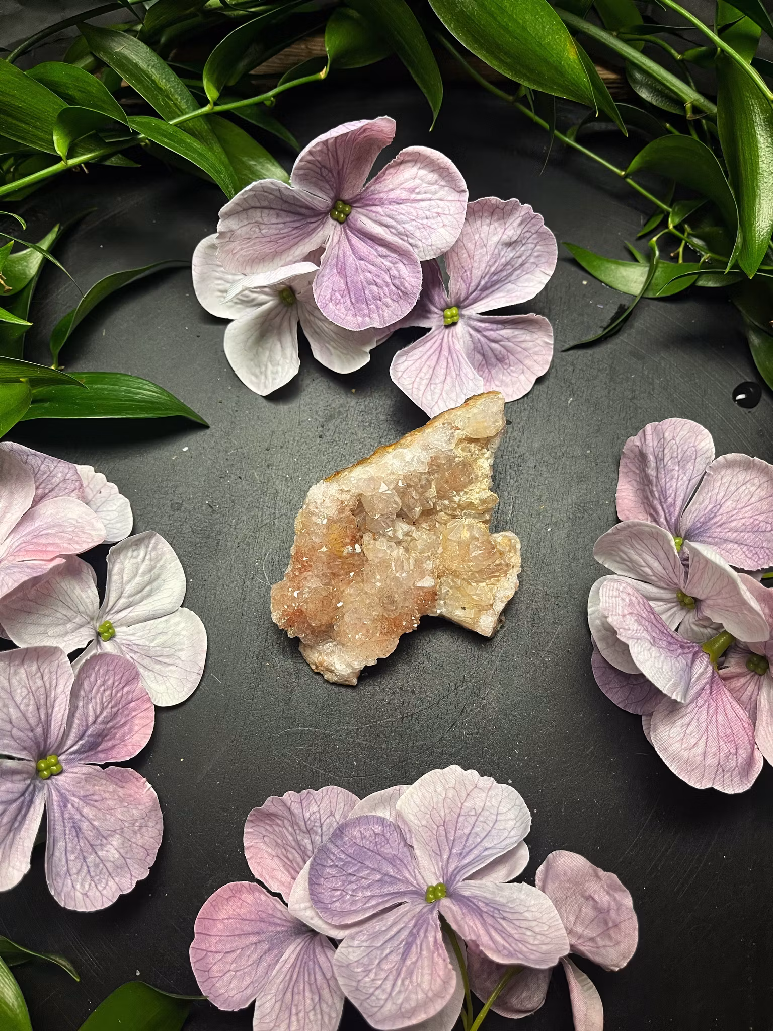 Ametist med hematoid kluster #5