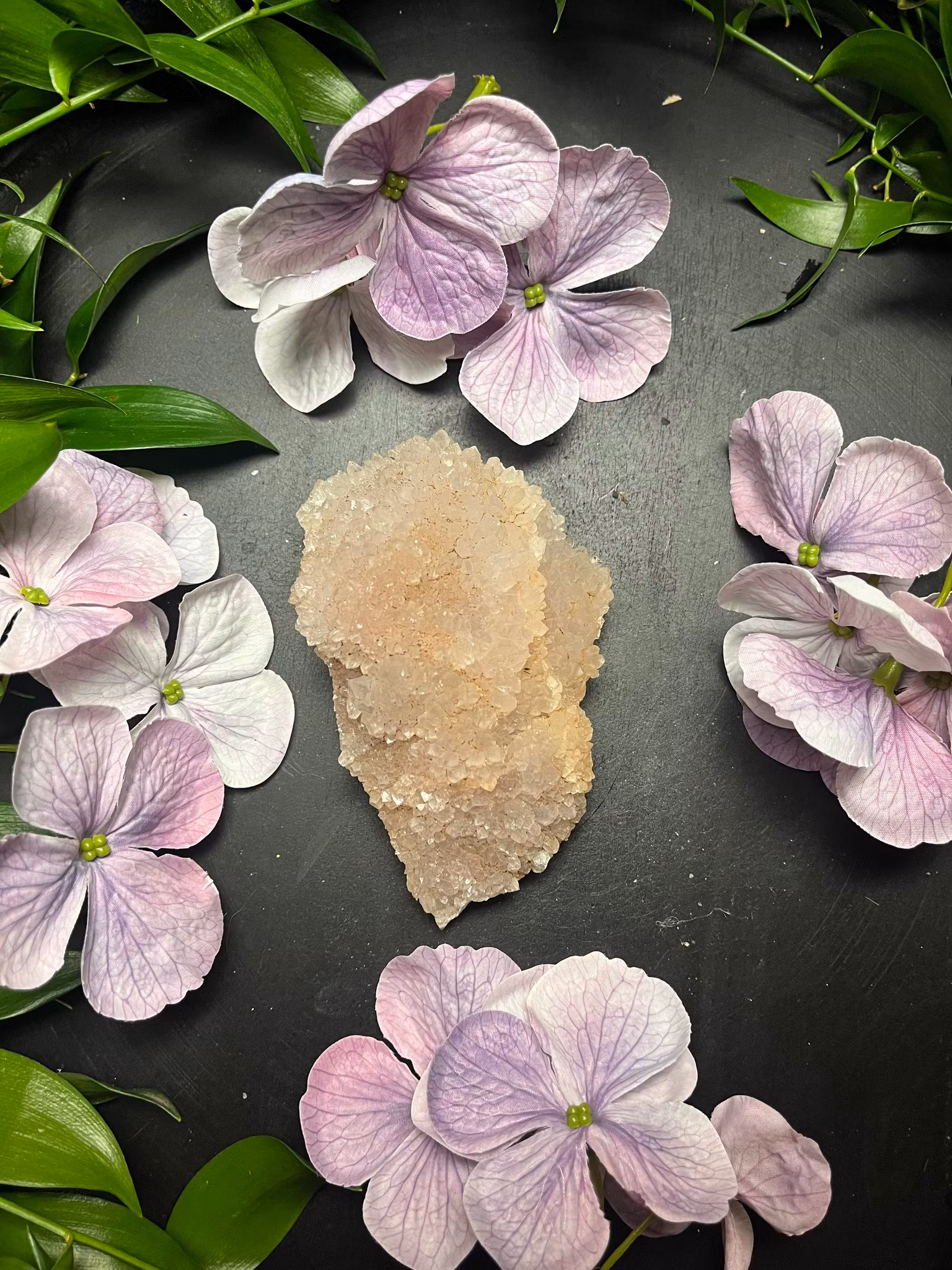 Ametist med hematoid kluster #9