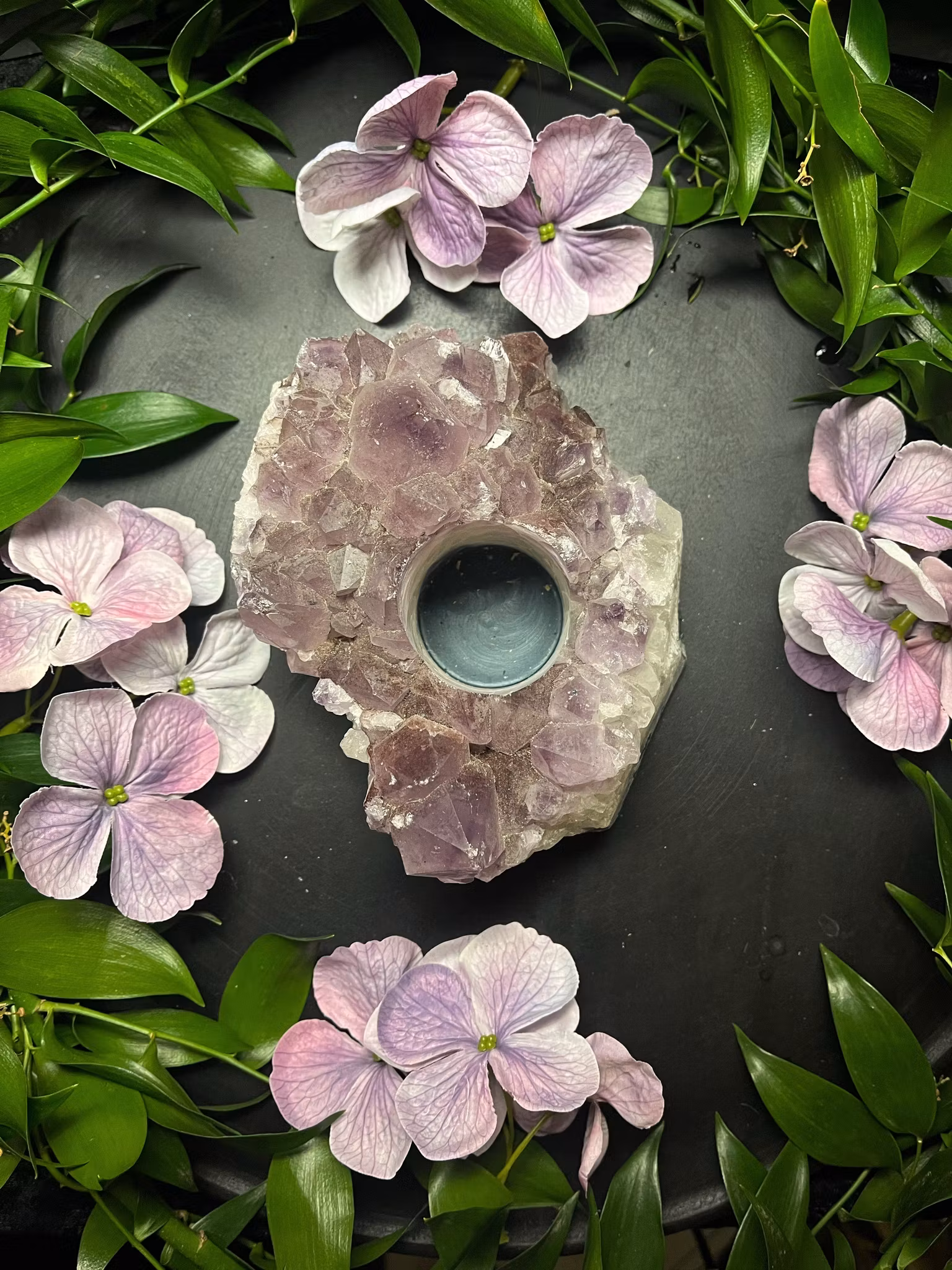 Ametist lykta kluster #D