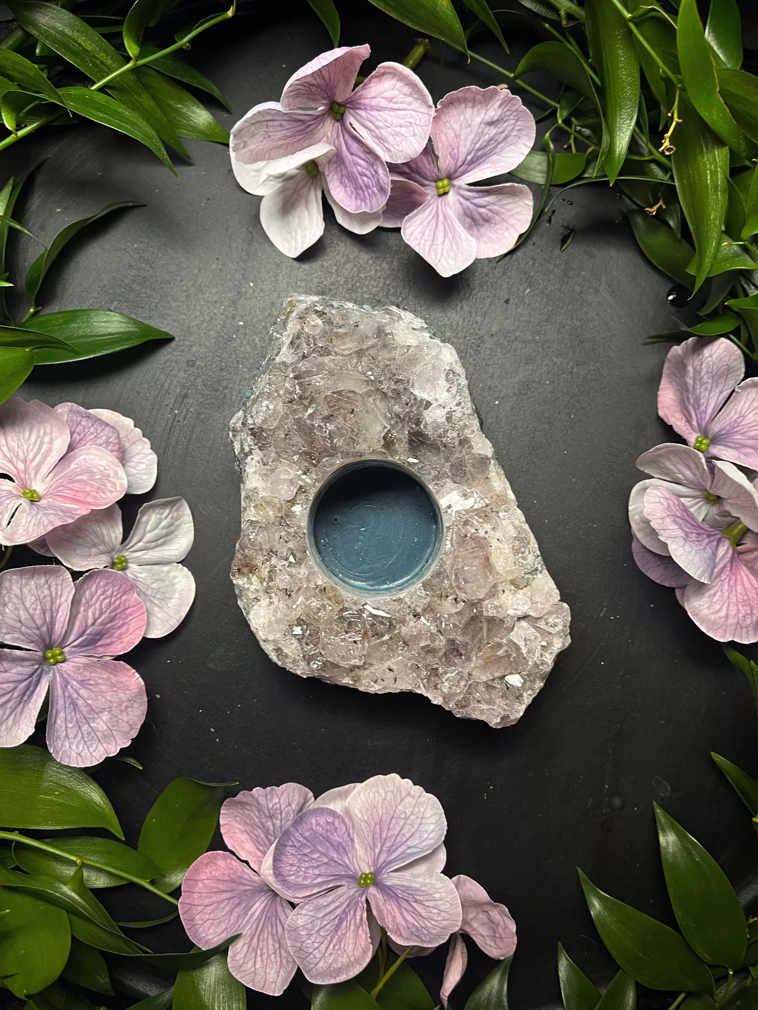 Ametist lykta kluster #B