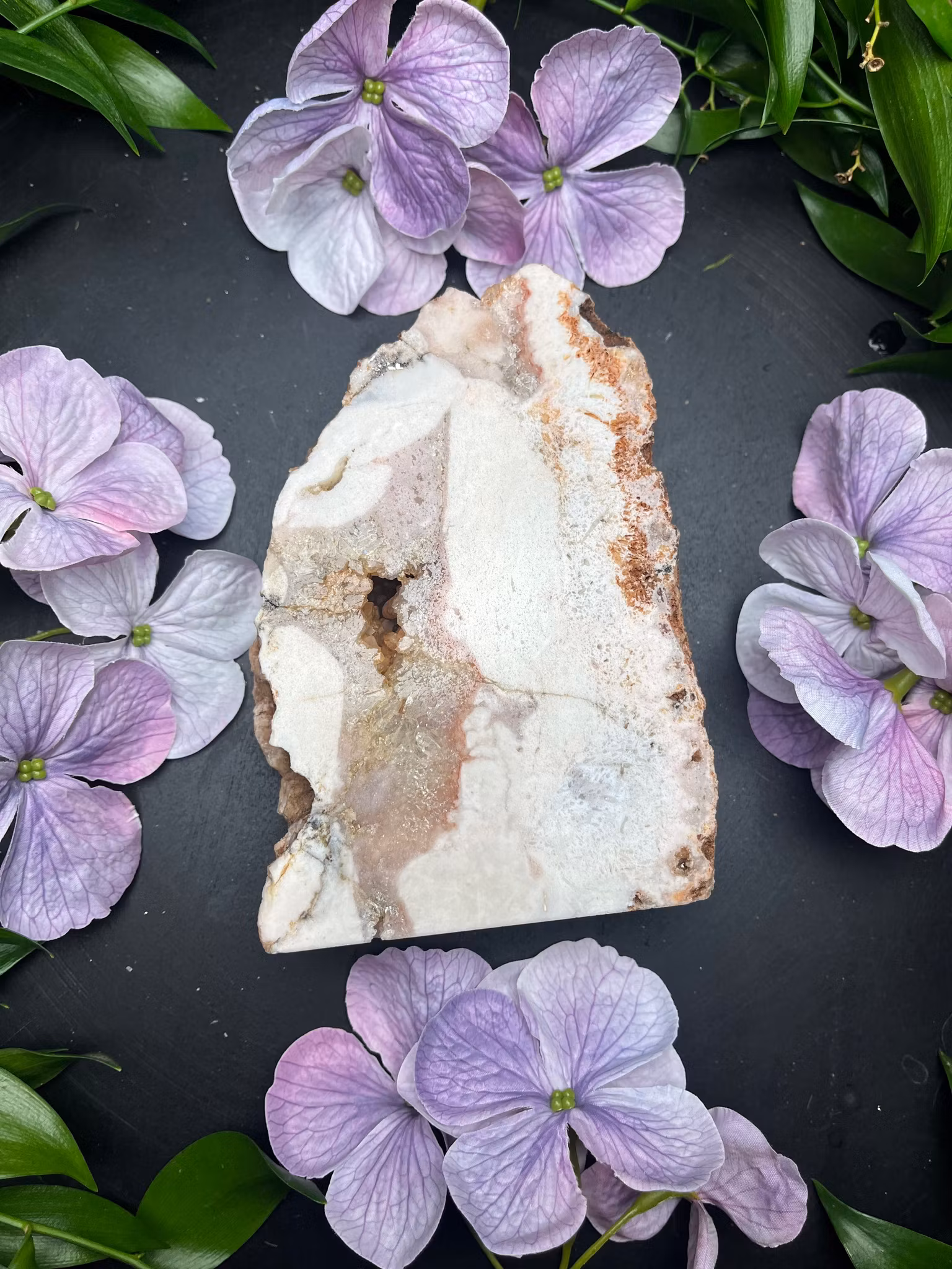 Ametist, Rosa slice stående