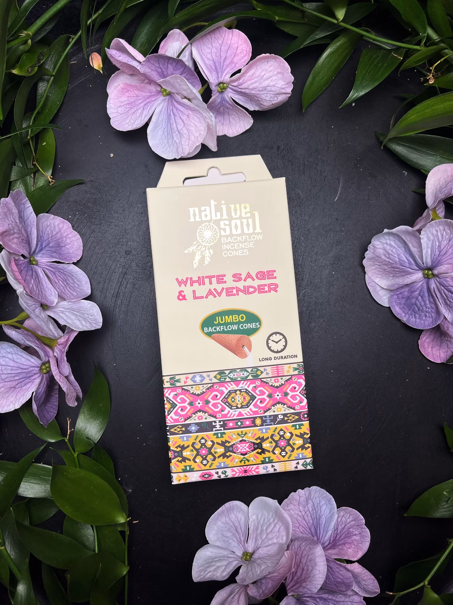 Rökelse, Koner Backflow White Sage & Lavender