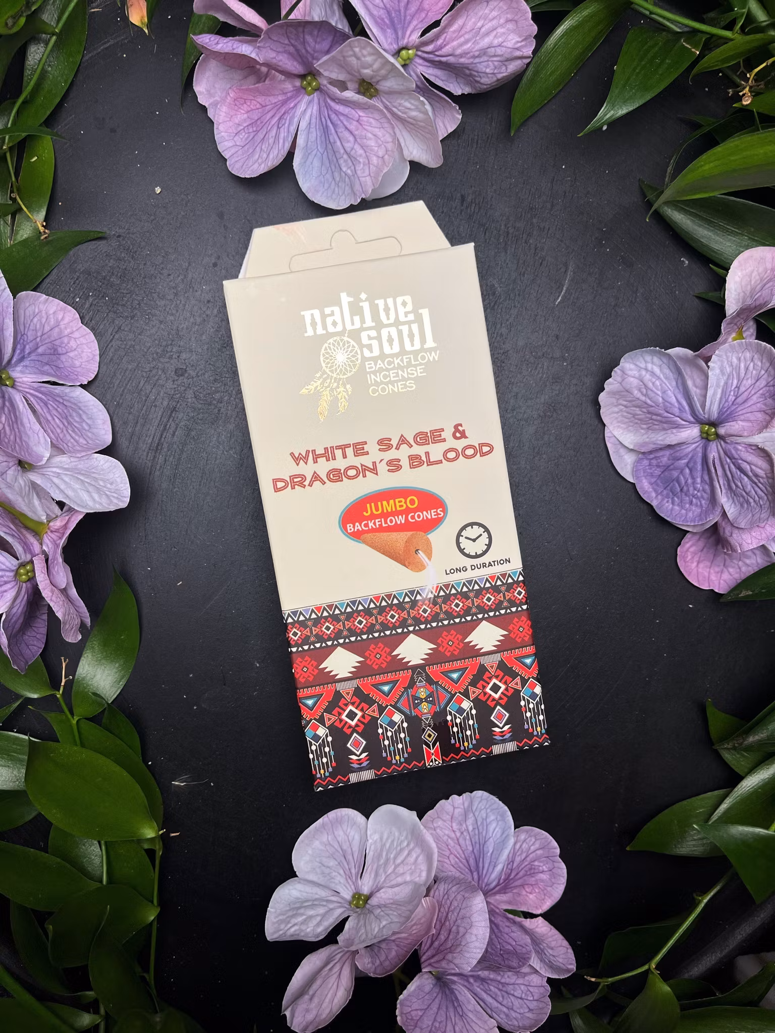 Rökelse, Koner Backflow White Sage & Dragon Blood