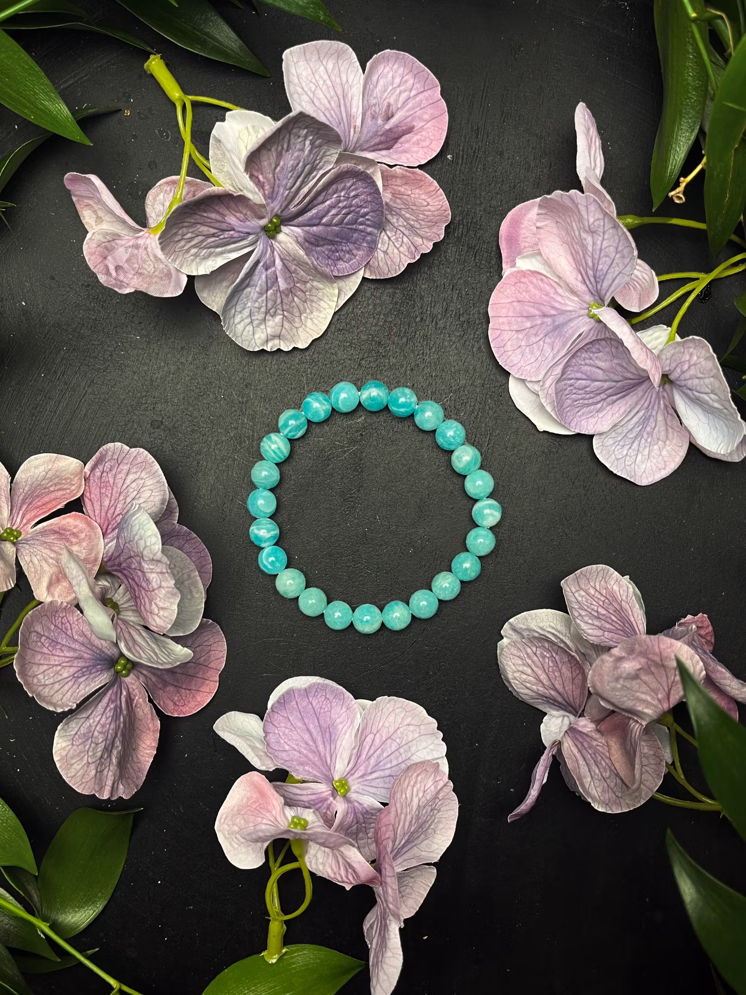 Amazonit, Armband Rund HK