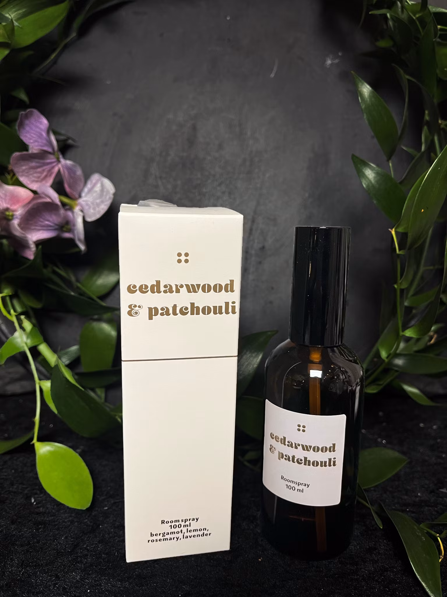 Rumsspray cedarwood & patchouli